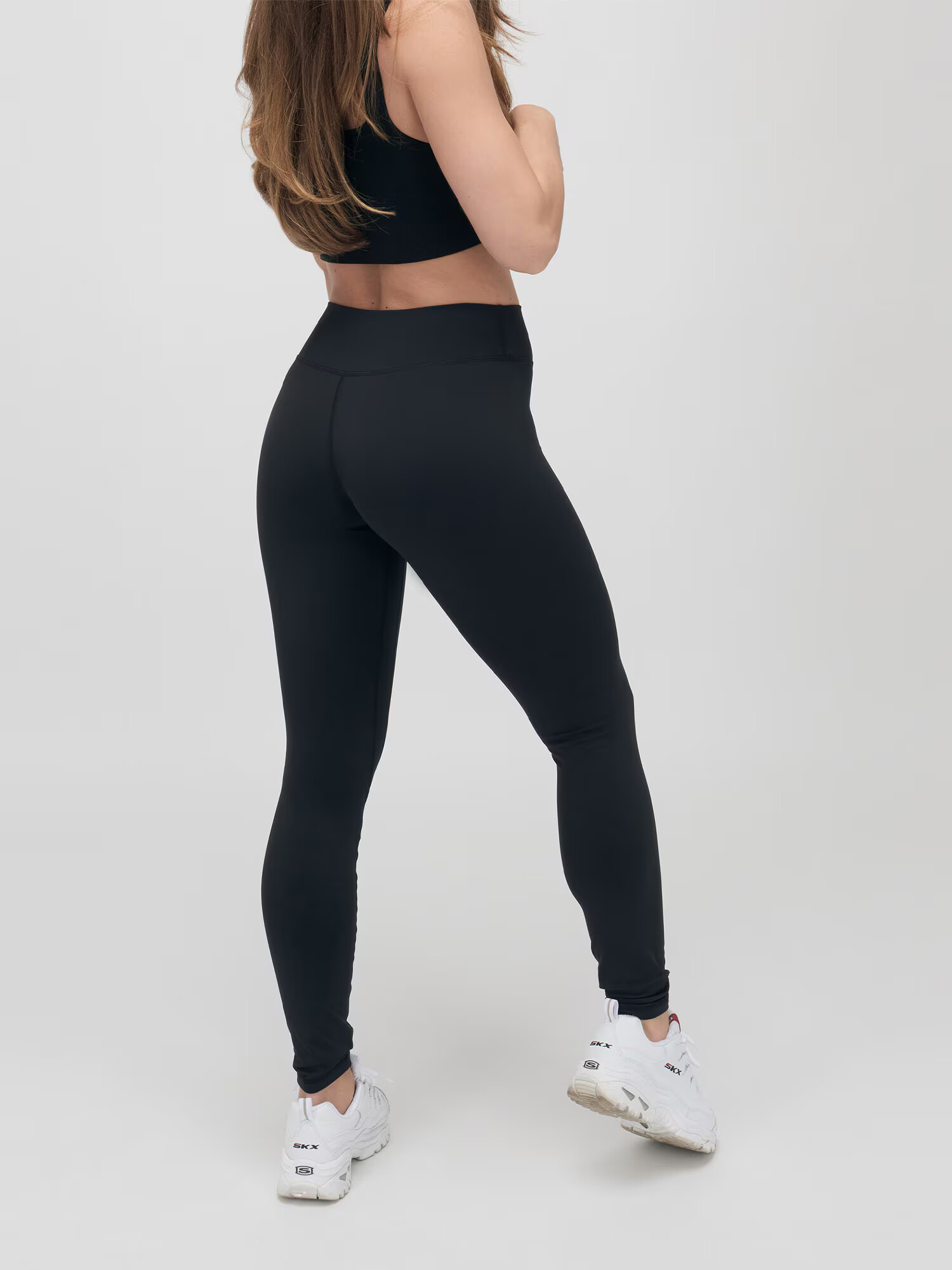 ABOUT YOU x VIAM Studio Leggings 'CAMILA' negru - Pled.ro