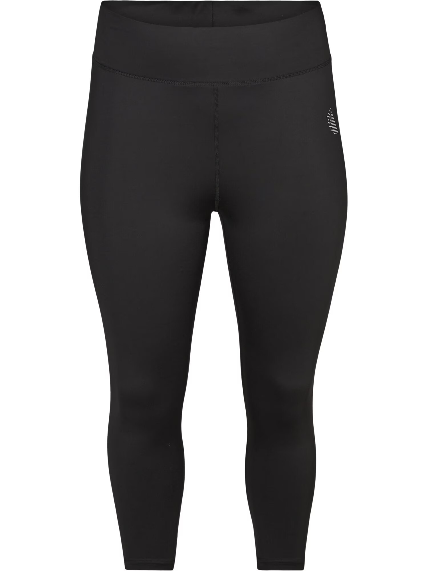 Active by Zizzi Pantaloni sport 'Abasic' negru / alb - Pled.ro