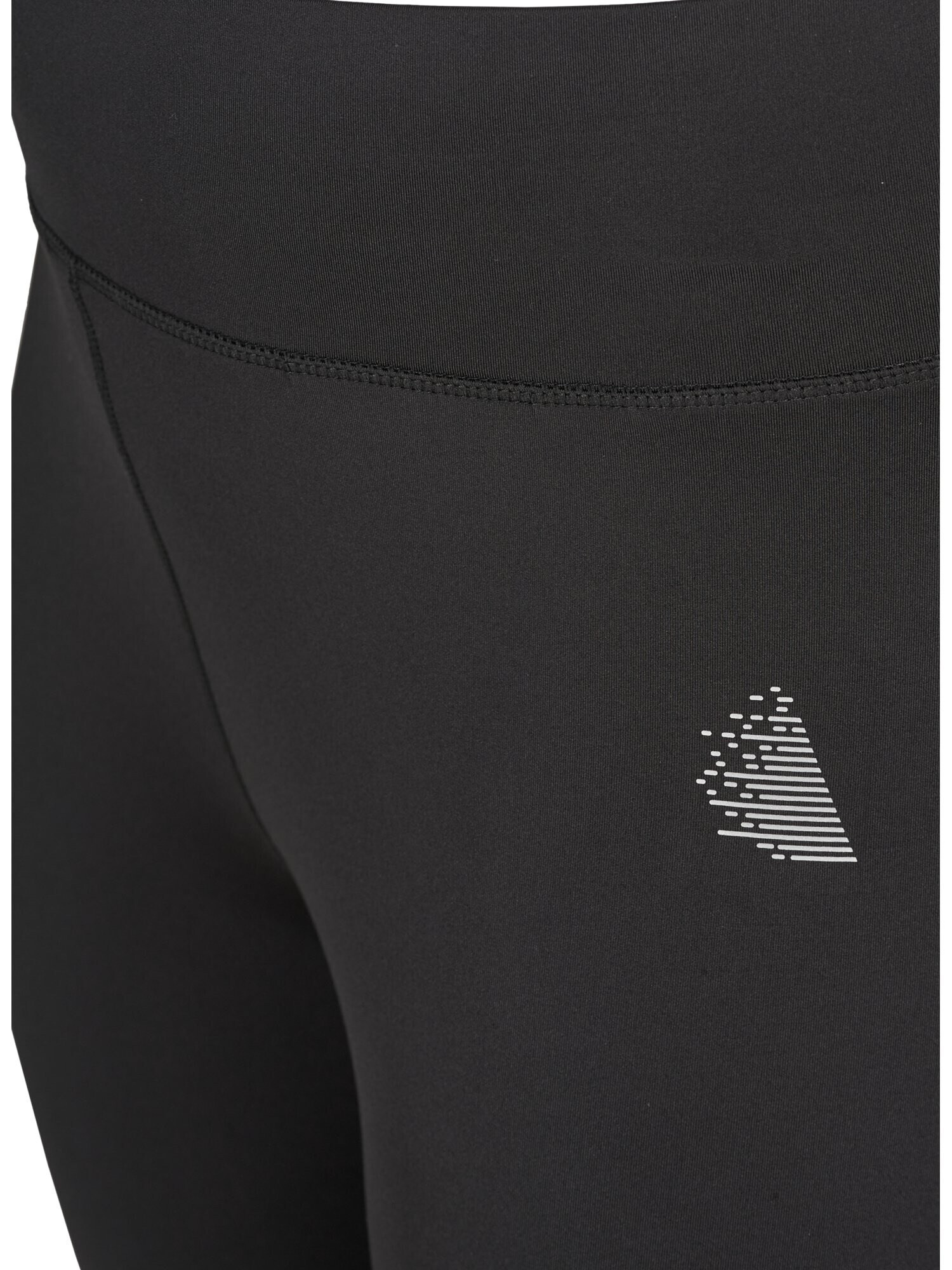 Active by Zizzi Pantaloni sport 'Abasic' negru / alb - Pled.ro