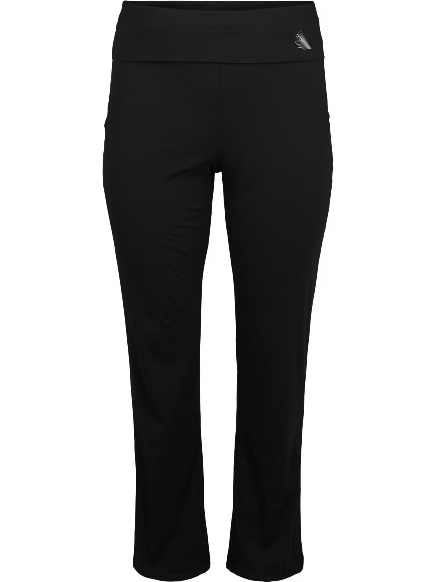 Active by Zizzi Pantaloni sport 'Abasic' negru / alb - Pled.ro