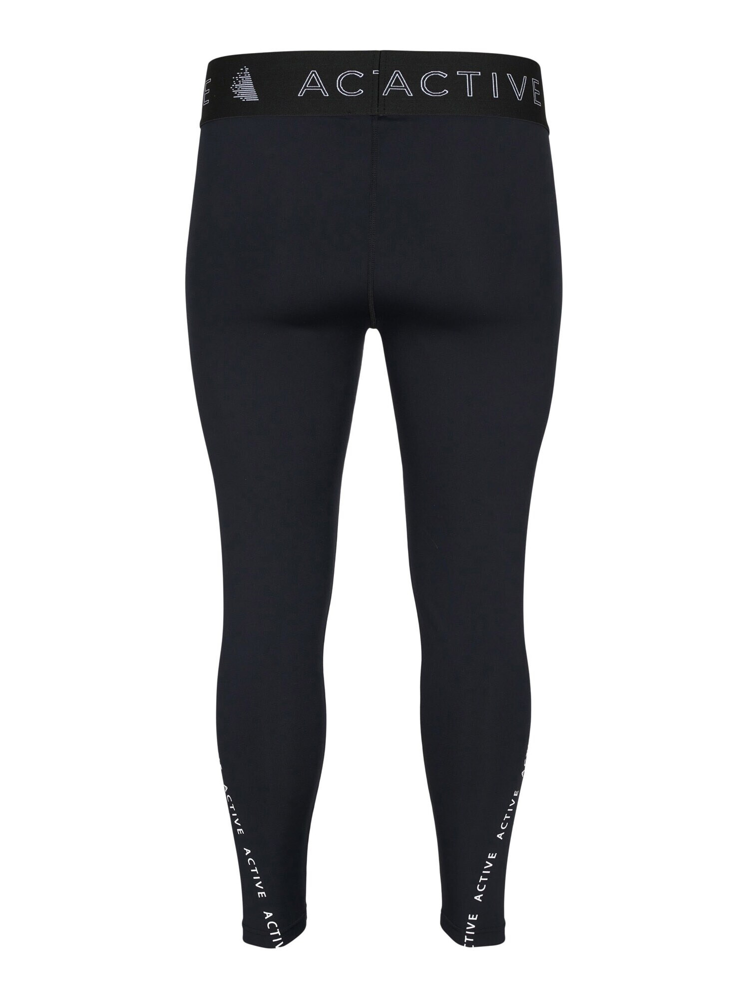 Active by Zizzi Pantaloni sport 'ADOLY' negru / alb - Pled.ro