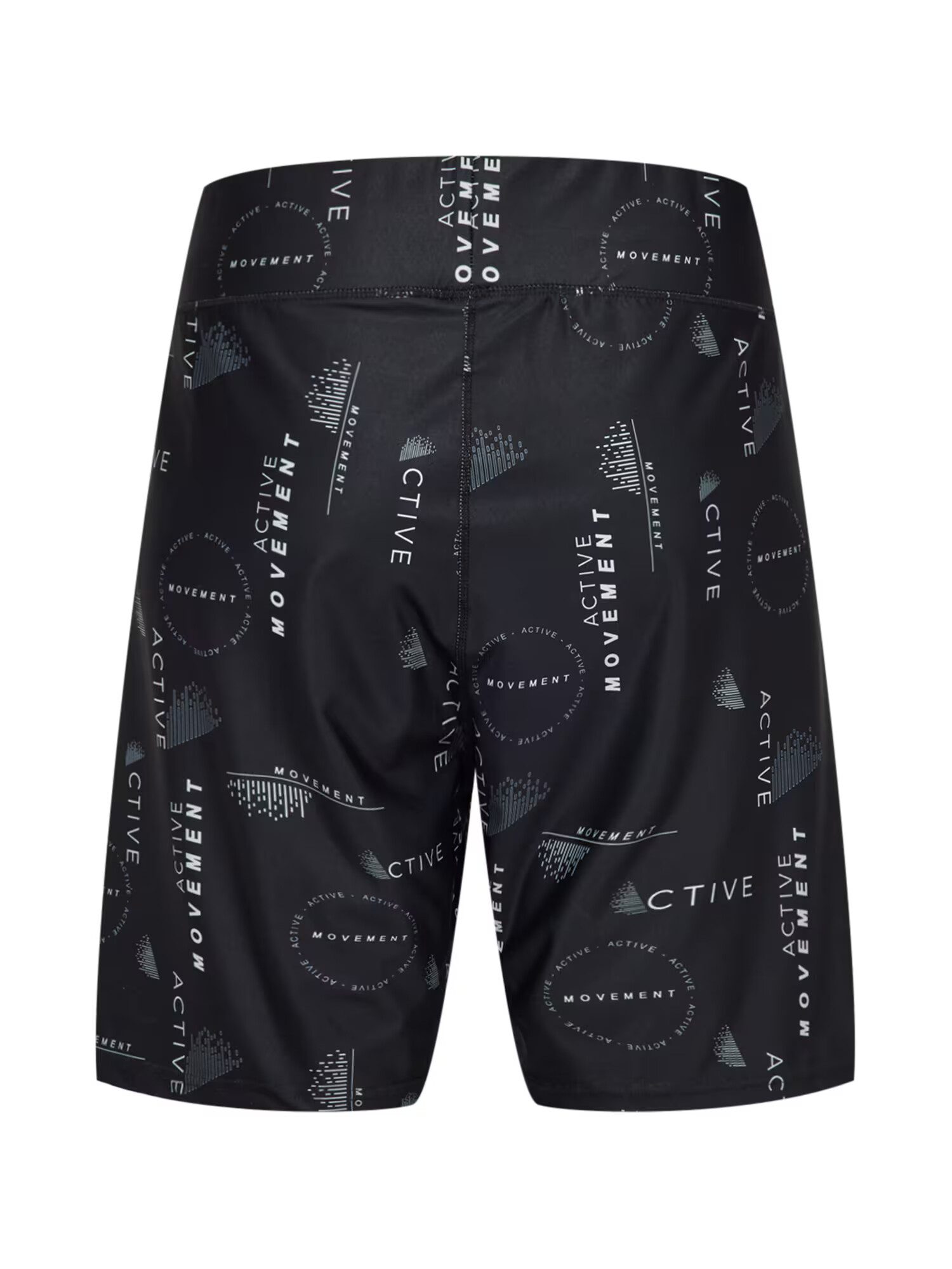 Active by Zizzi Pantaloni sport 'ATEXT' negru / alb - Pled.ro