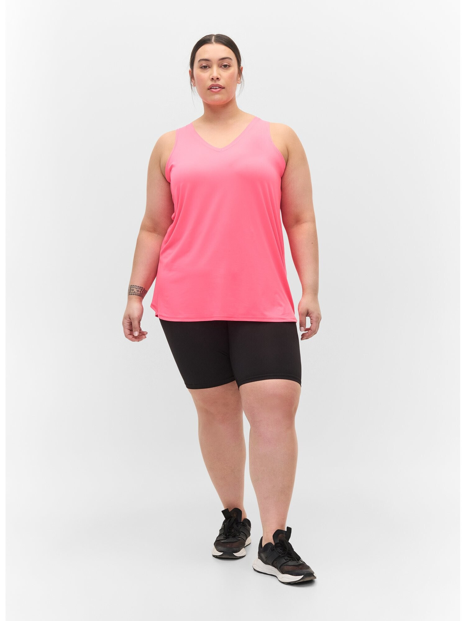 Active by Zizzi Sport top 'ABASIC' roz neon - Pled.ro