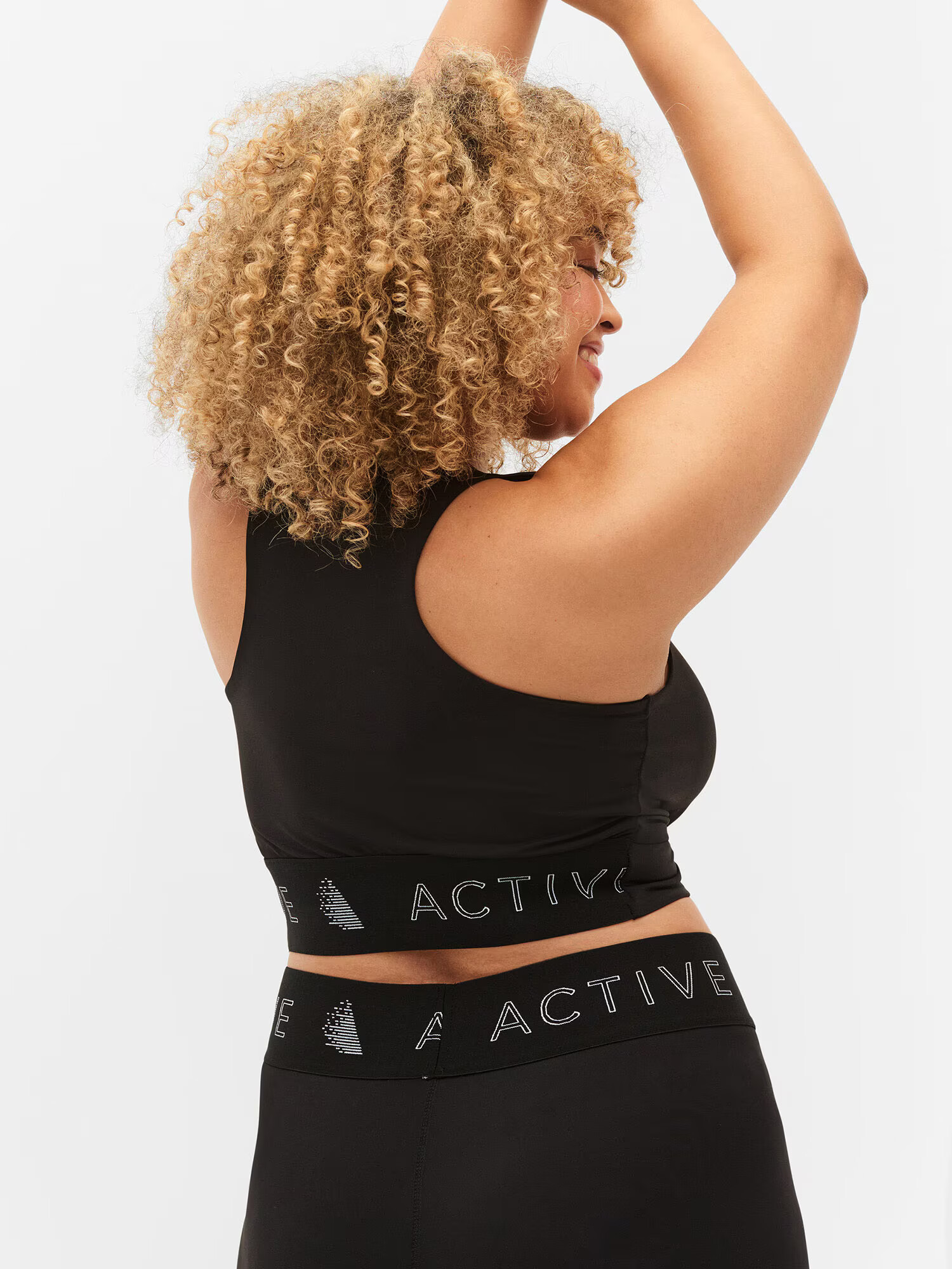 Active by Zizzi Sutien sport negru / alb - Pled.ro