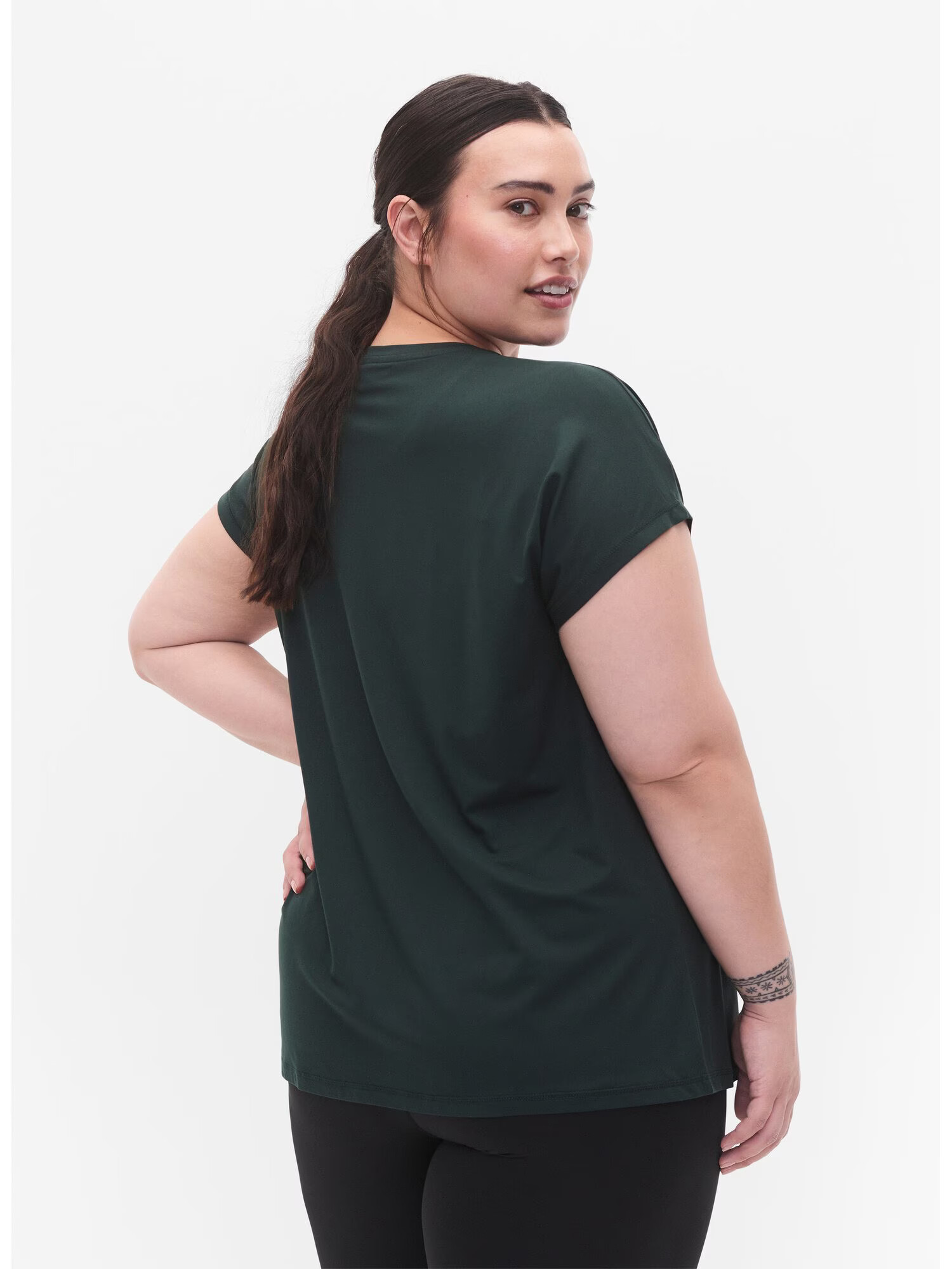 Active by Zizzi Tricou funcțional verde închis - Pled.ro