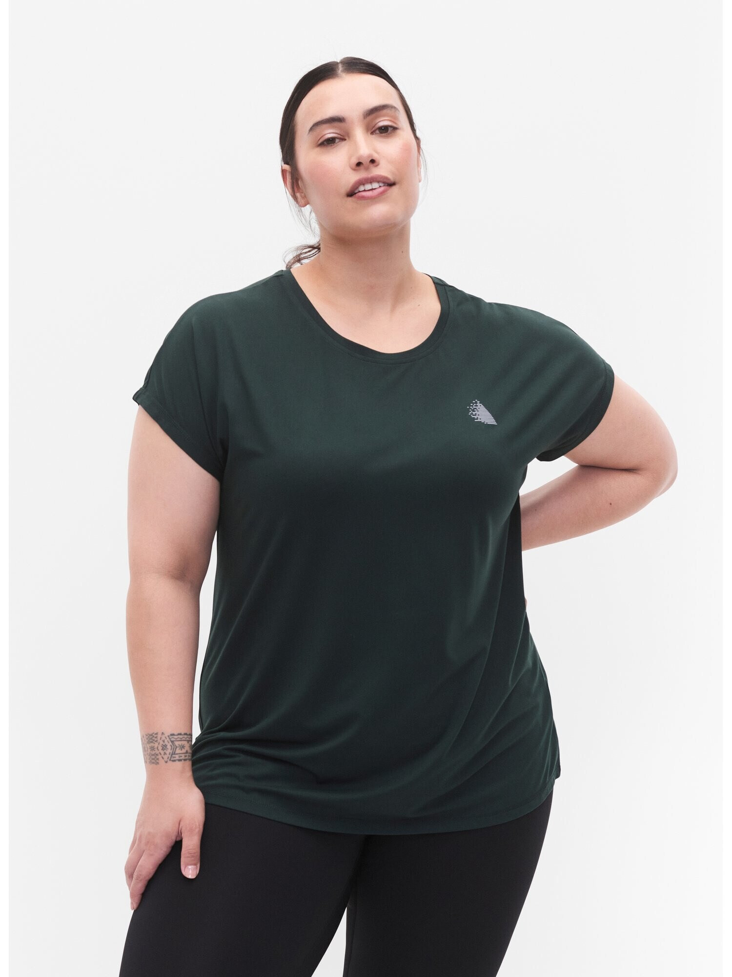 Active by Zizzi Tricou funcțional verde închis - Pled.ro