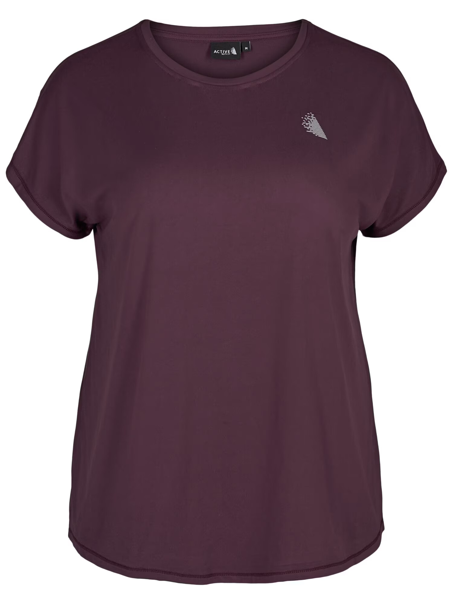 Active by Zizzi Tricou funcțional roșu burgundy / alb - Pled.ro