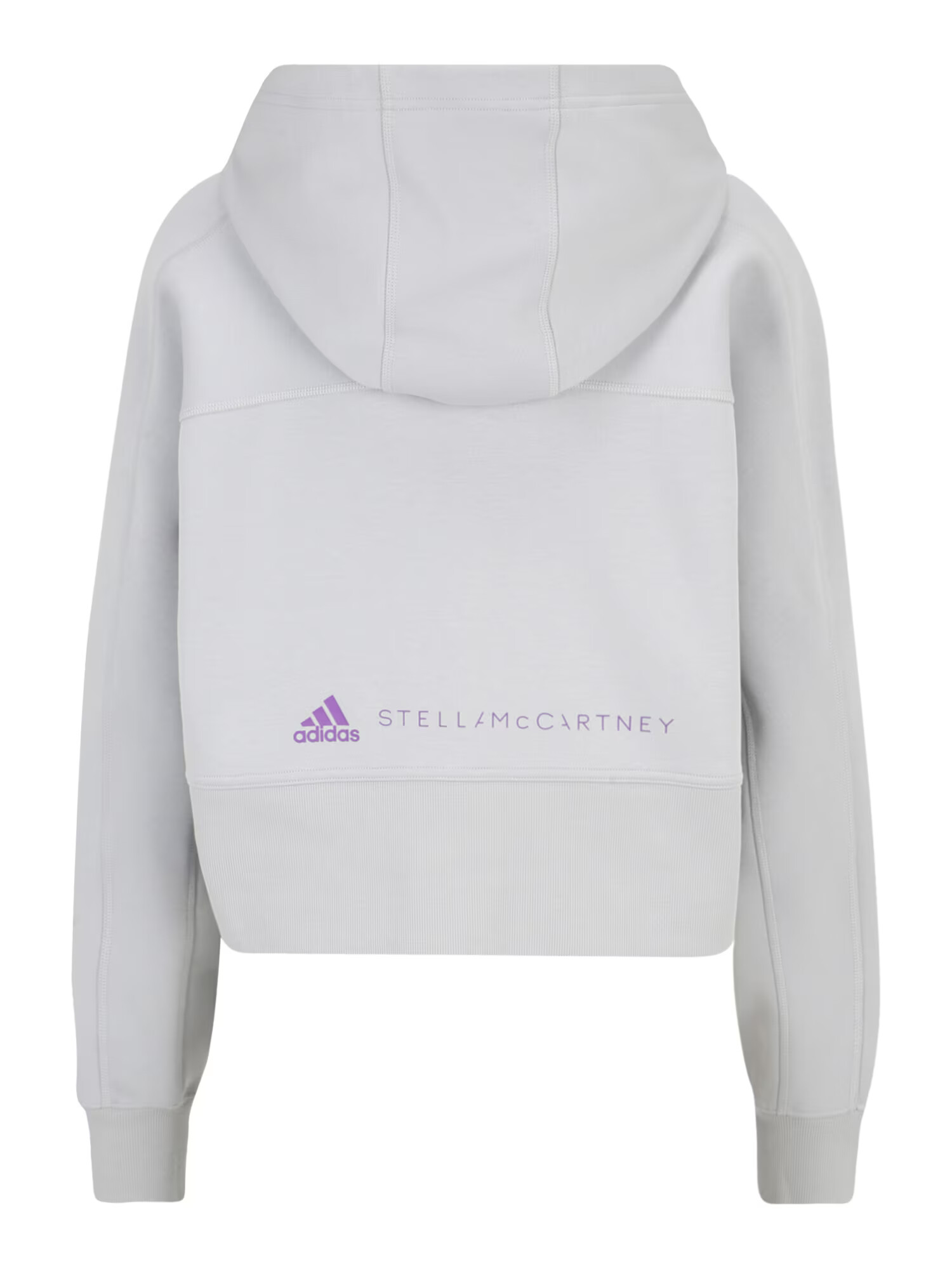 ADIDAS BY STELLA MCCARTNEY Bluză cu fermoar sport gri deschis / mov închis - Pled.ro