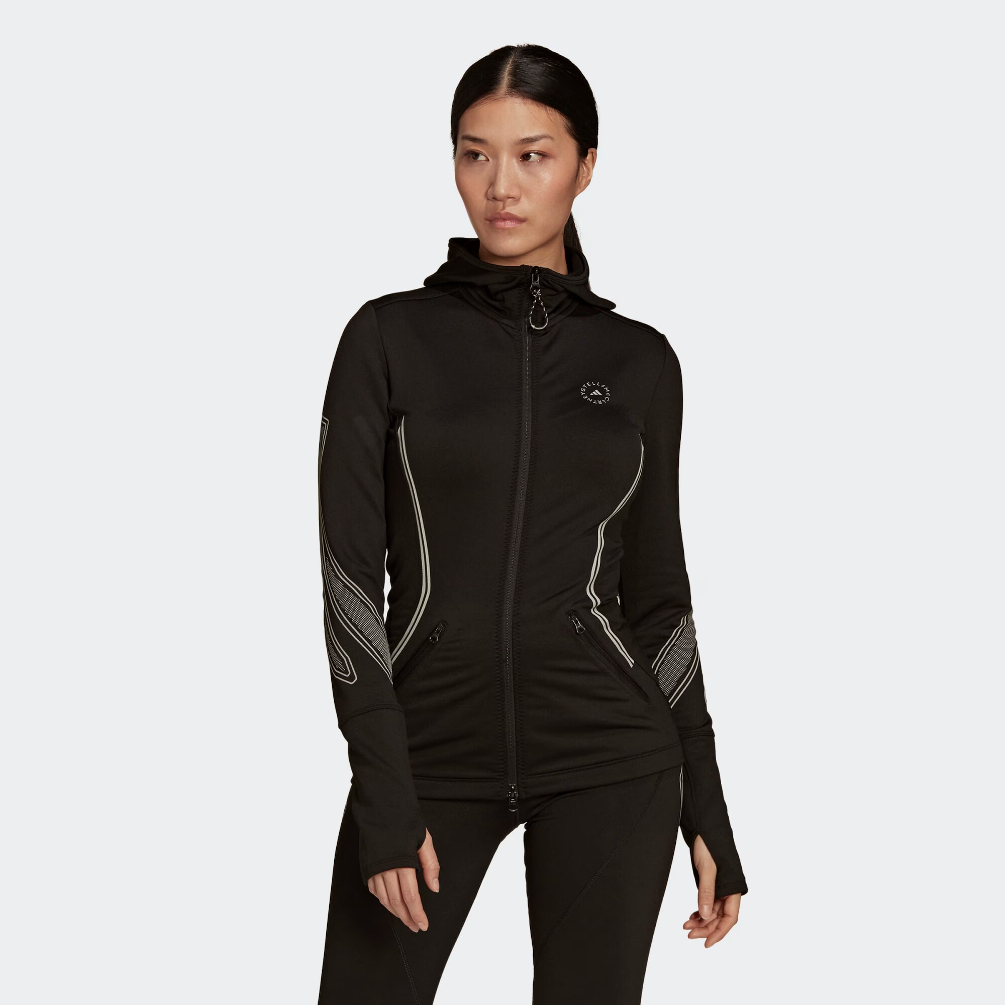 ADIDAS BY STELLA MCCARTNEY Geacă sport negru - Pled.ro