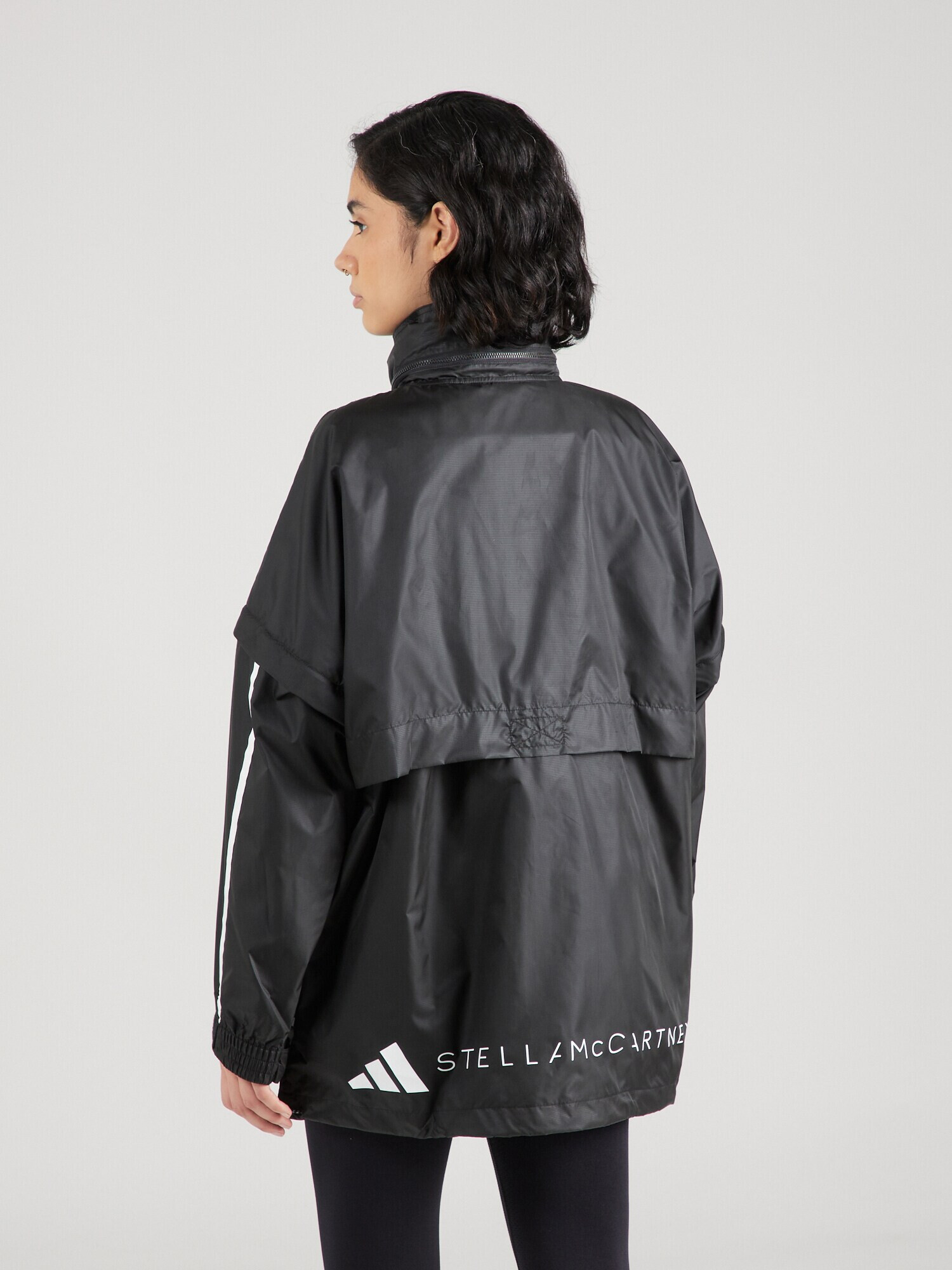 ADIDAS BY STELLA MCCARTNEY Geacă sport 'Truenatureable' negru / alb - Pled.ro