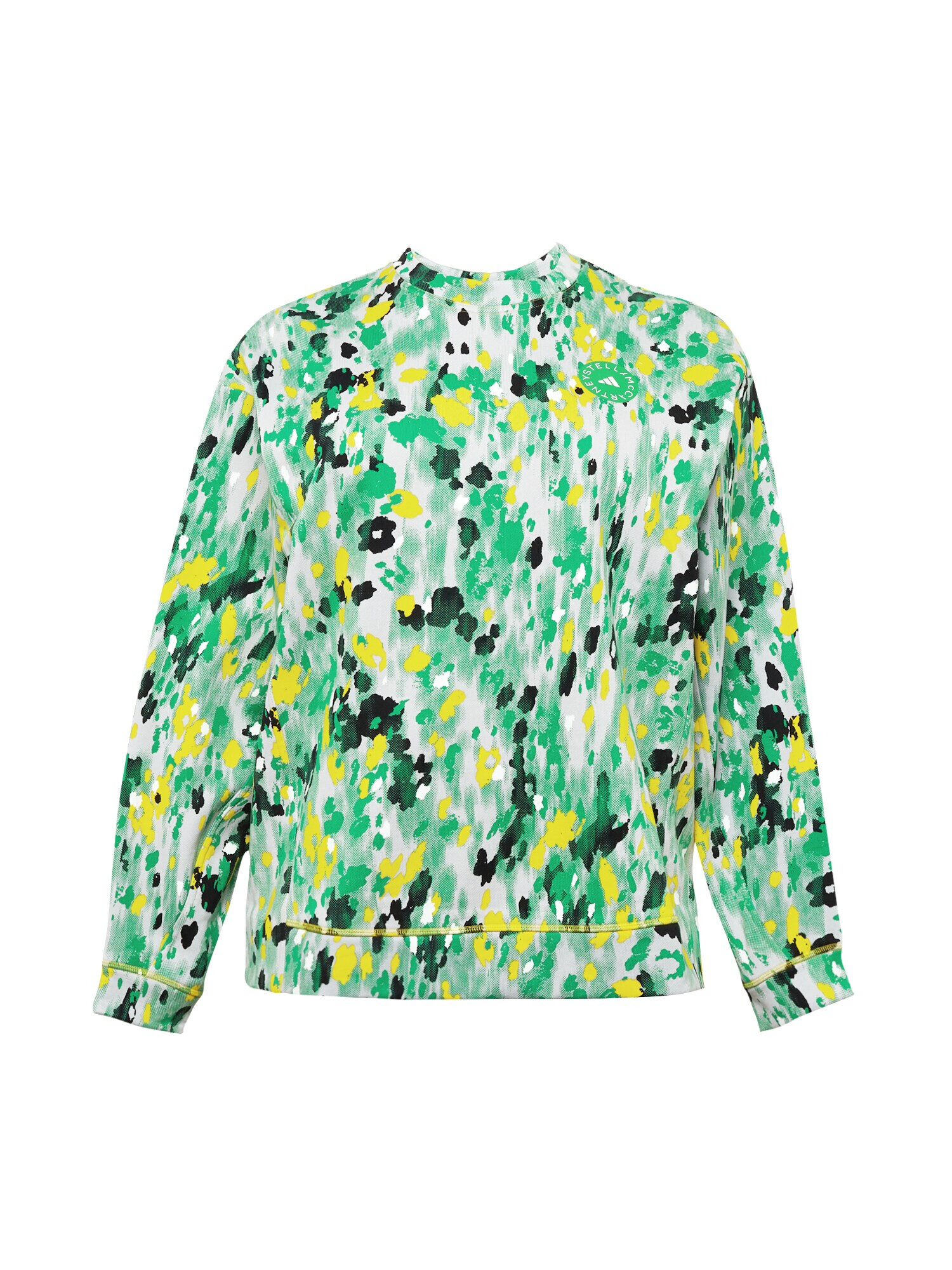 ADIDAS BY STELLA MCCARTNEY Hanorac sport 'Floral Print ' galben / verde / negru / alb - Pled.ro