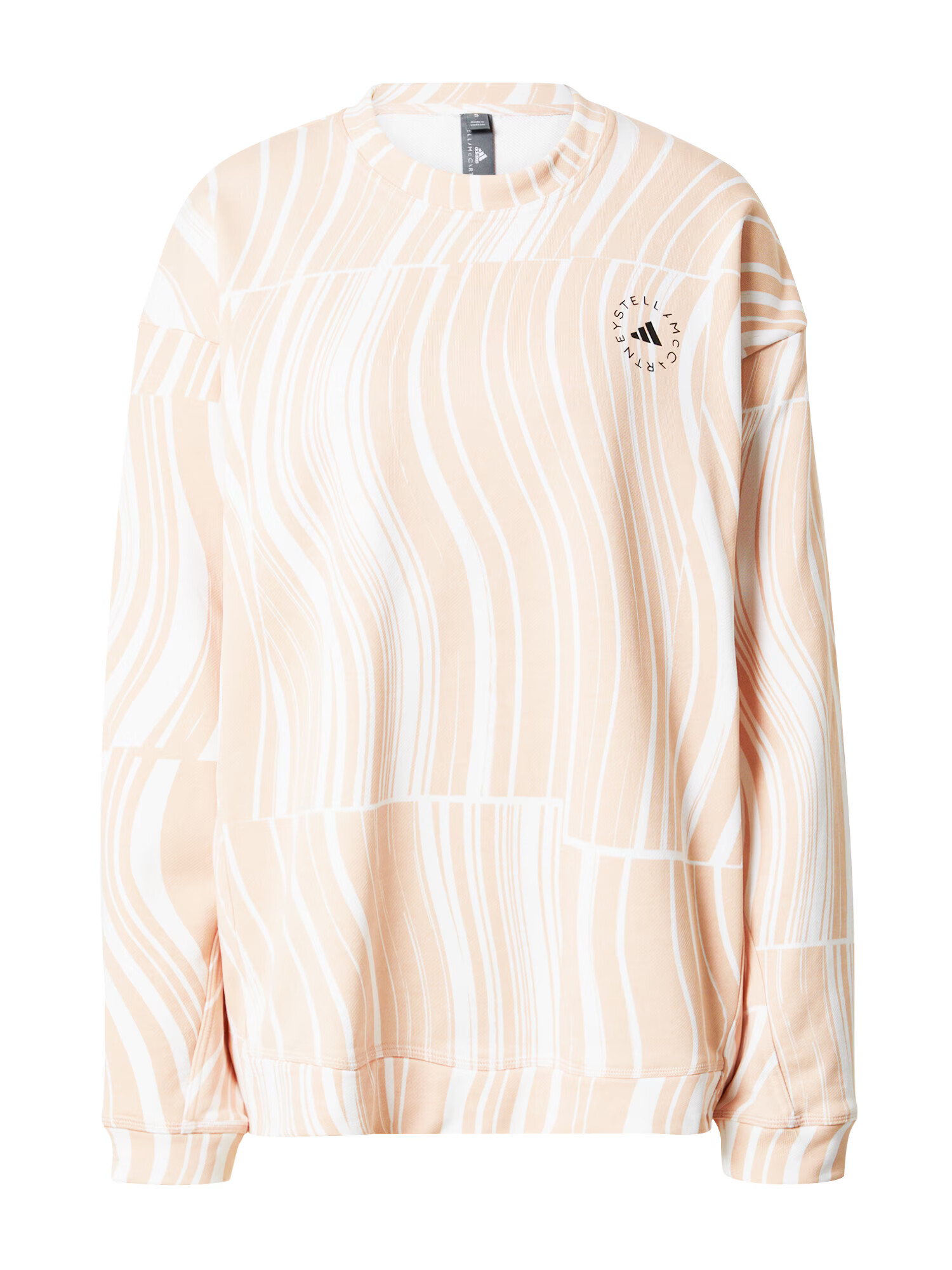 ADIDAS BY STELLA MCCARTNEY Hanorac sport 'Truecasuals Graphic' roz pastel / negru / alb - Pled.ro