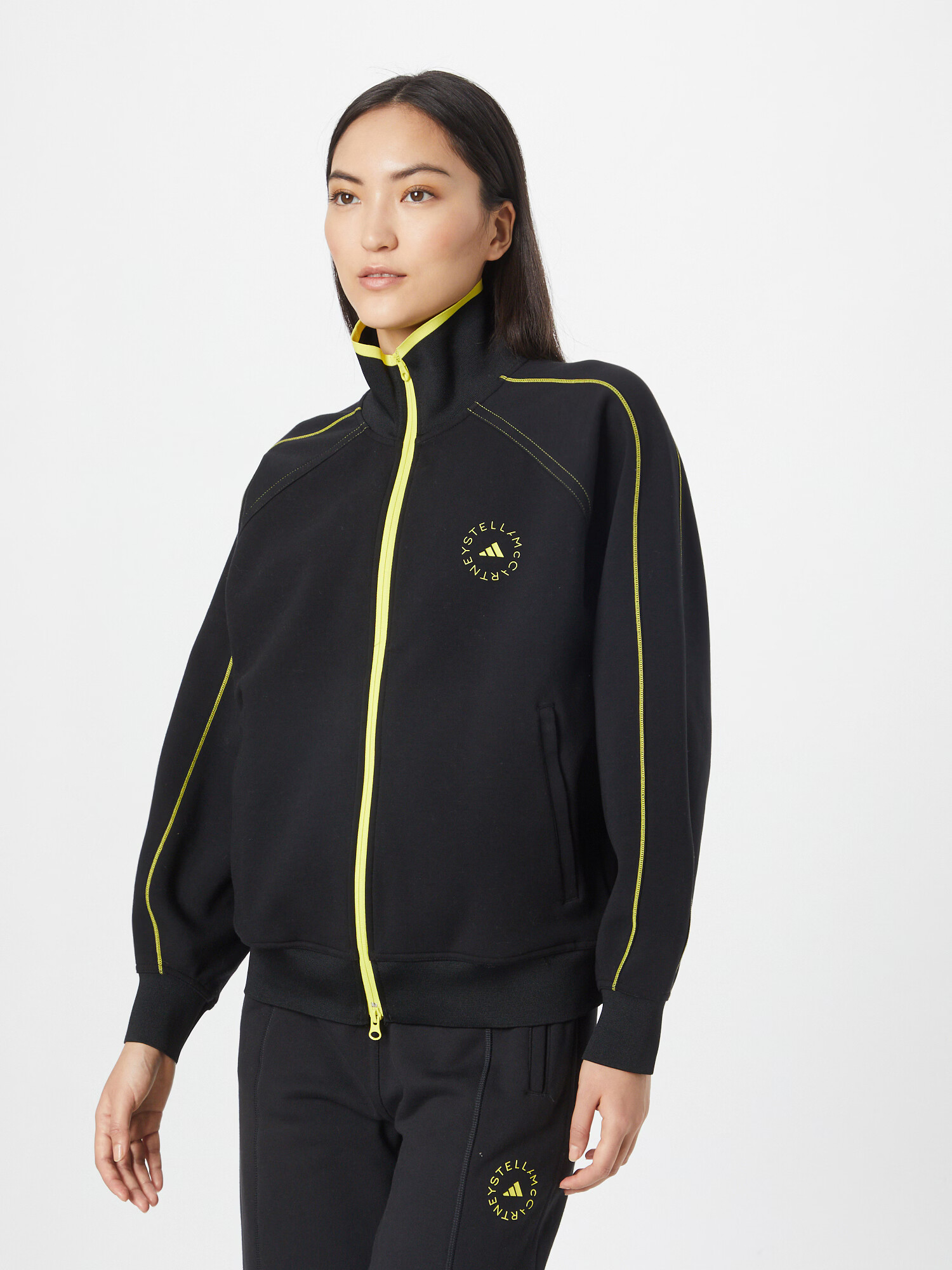 ADIDAS BY STELLA MCCARTNEY Jachetă de trening galben citron / negru - Pled.ro