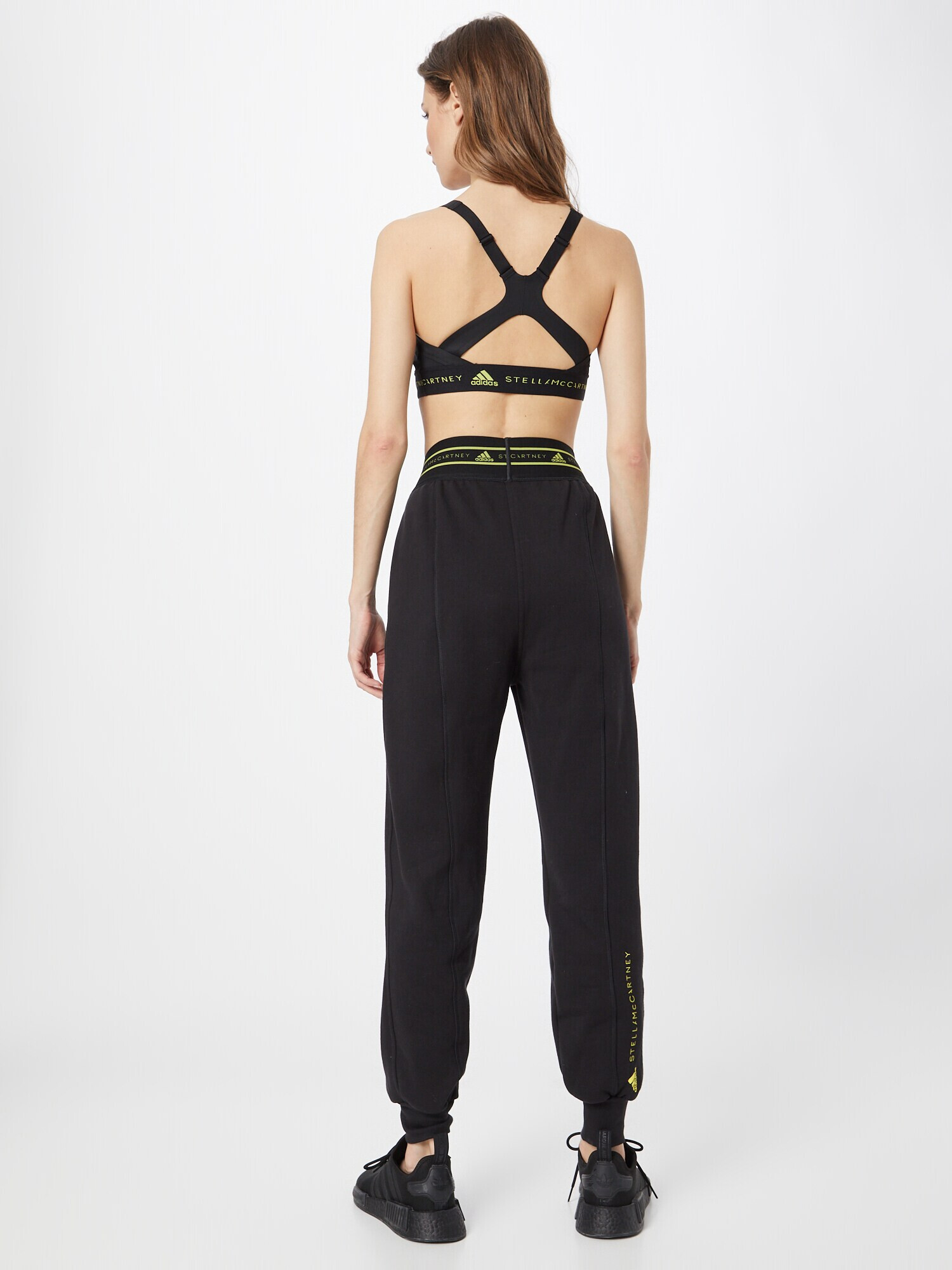 ADIDAS BY STELLA MCCARTNEY Pantaloni sport galben lămâie / negru - Pled.ro