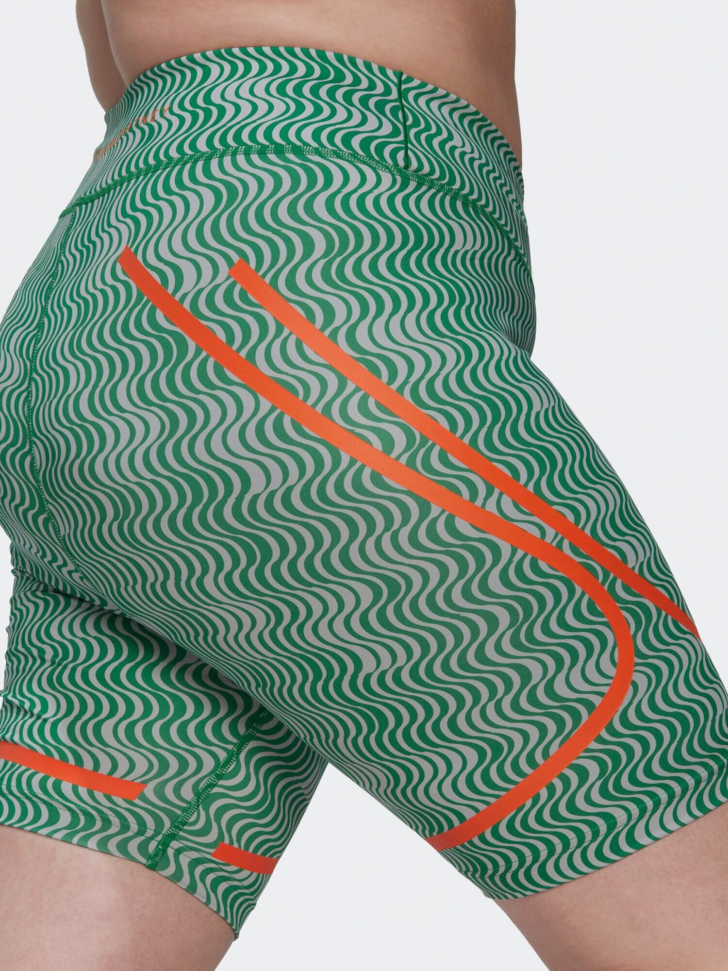 ADIDAS BY STELLA MCCARTNEY Pantaloni sport 'Truepurpose Printed Cycling ' gri deschis / verde / portocaliu închis - Pled.ro