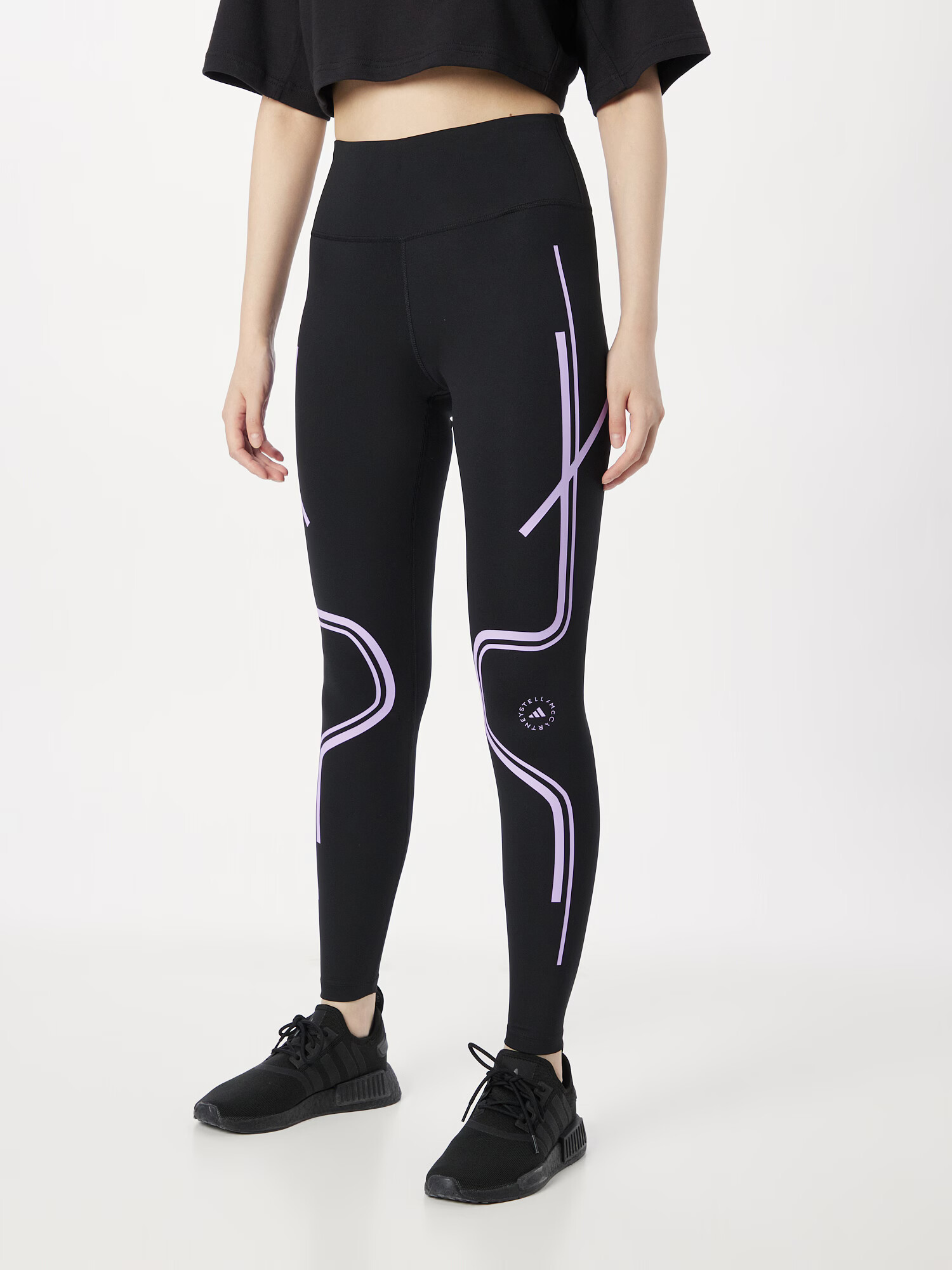 ADIDAS BY STELLA MCCARTNEY Pantaloni sport 'Truepace' mov pastel / negru - Pled.ro