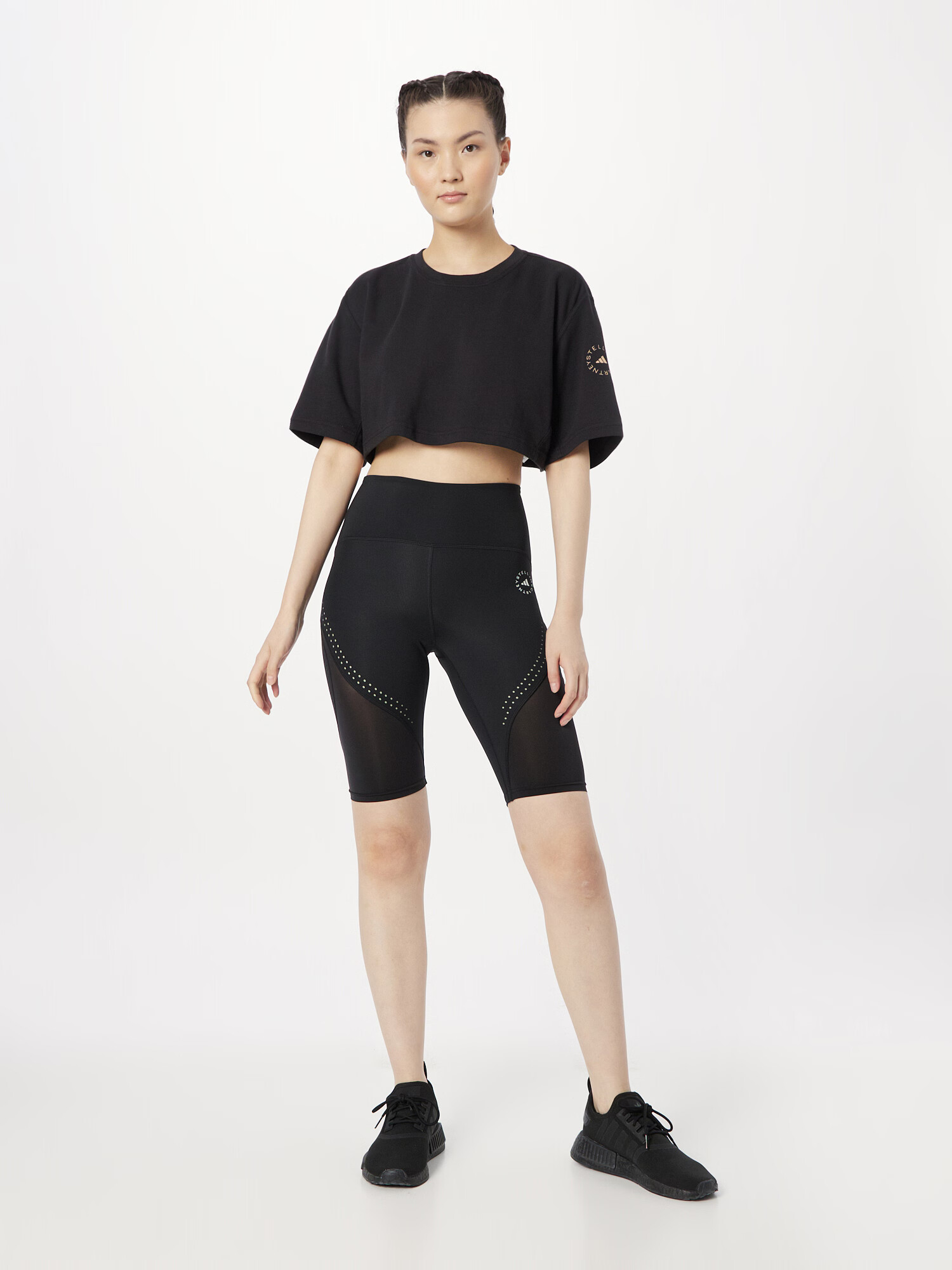 ADIDAS BY STELLA MCCARTNEY Pantaloni sport 'True Purpose Optime' negru / alb - Pled.ro