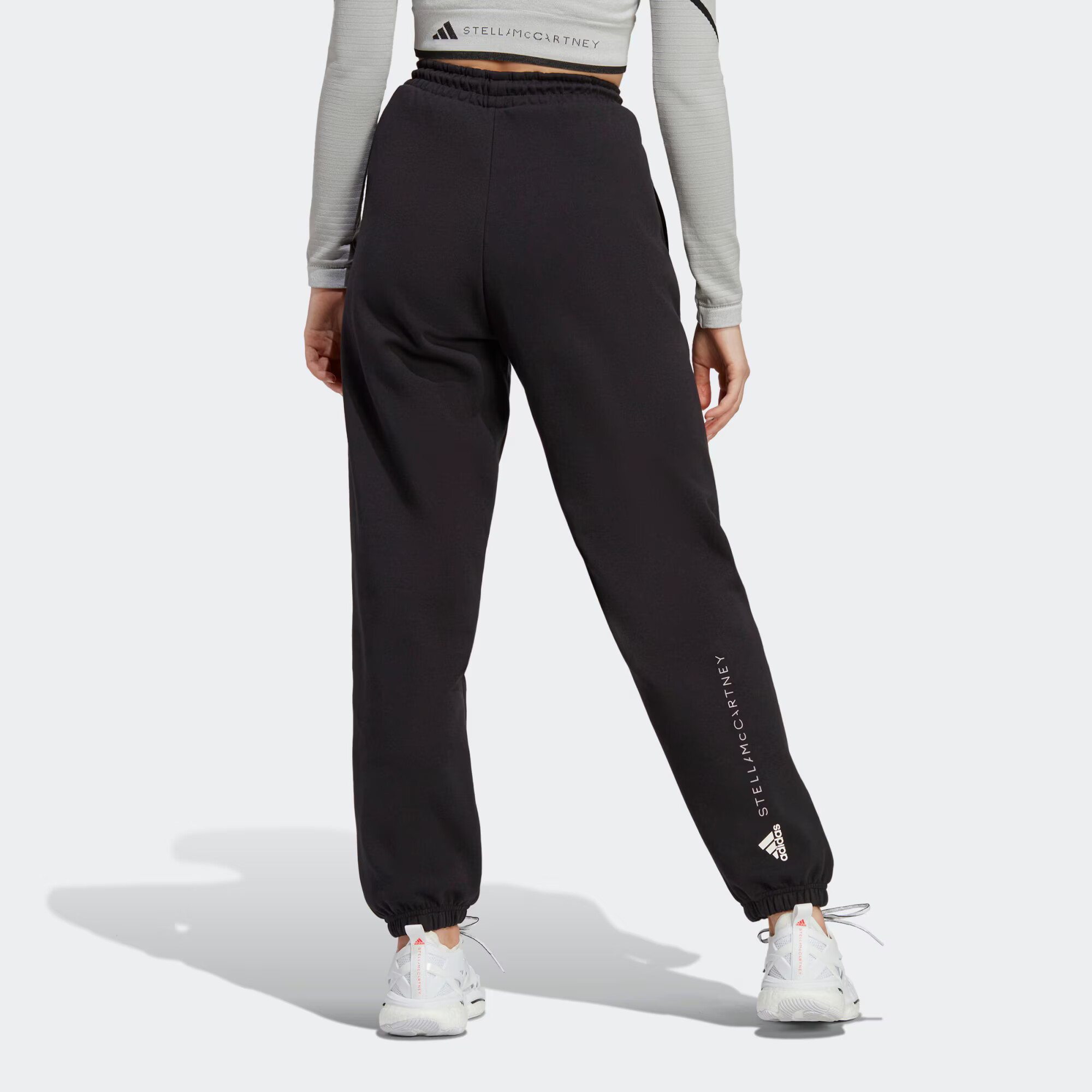 ADIDAS BY STELLA MCCARTNEY Pantaloni sport negru / alb - Pled.ro