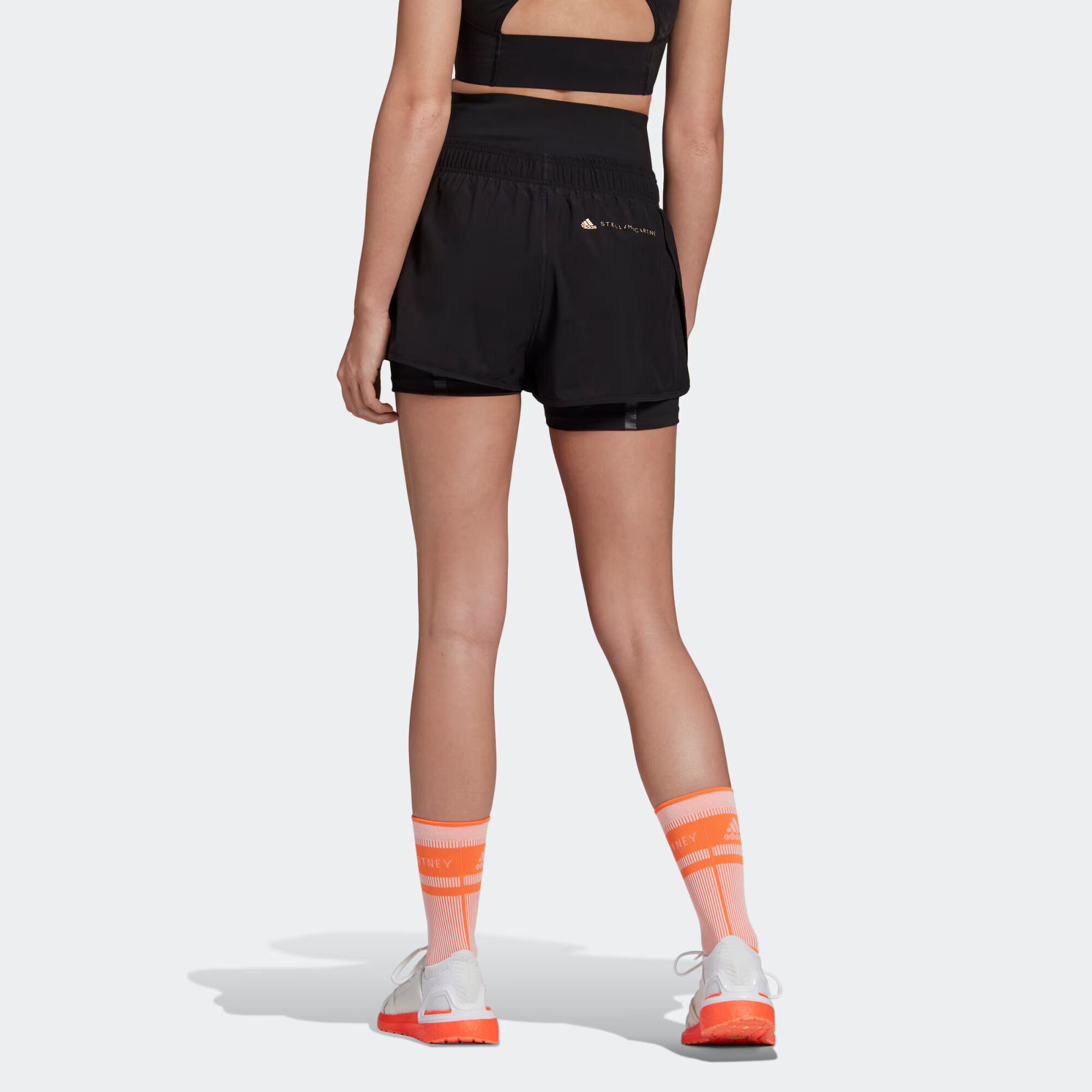 ADIDAS BY STELLA MCCARTNEY Pantaloni sport negru / alb - Pled.ro