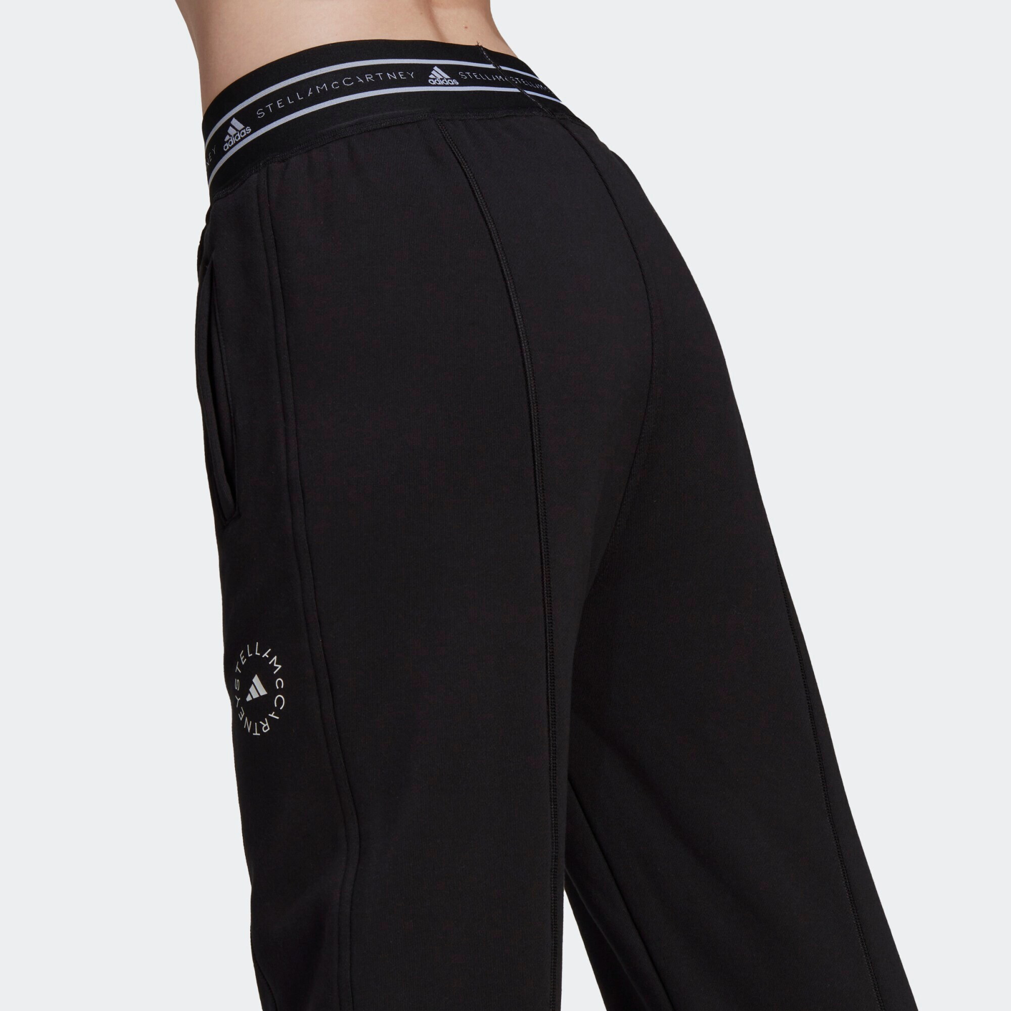 ADIDAS BY STELLA MCCARTNEY Pantaloni sport negru / alb - Pled.ro