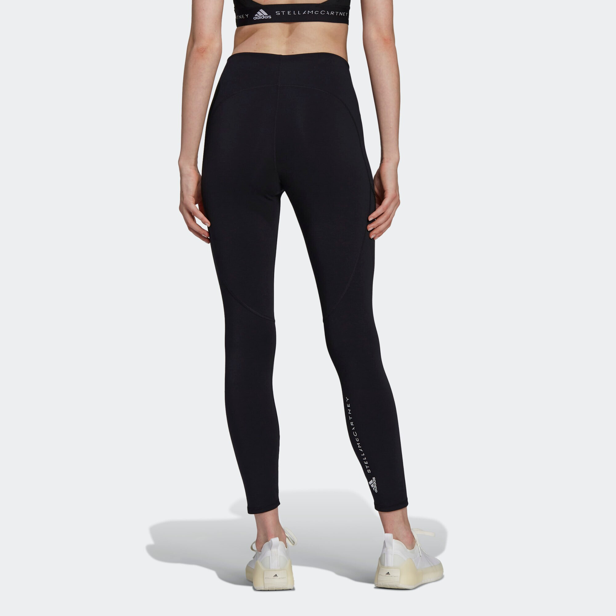 ADIDAS BY STELLA MCCARTNEY Pantaloni sport negru / alb - Pled.ro