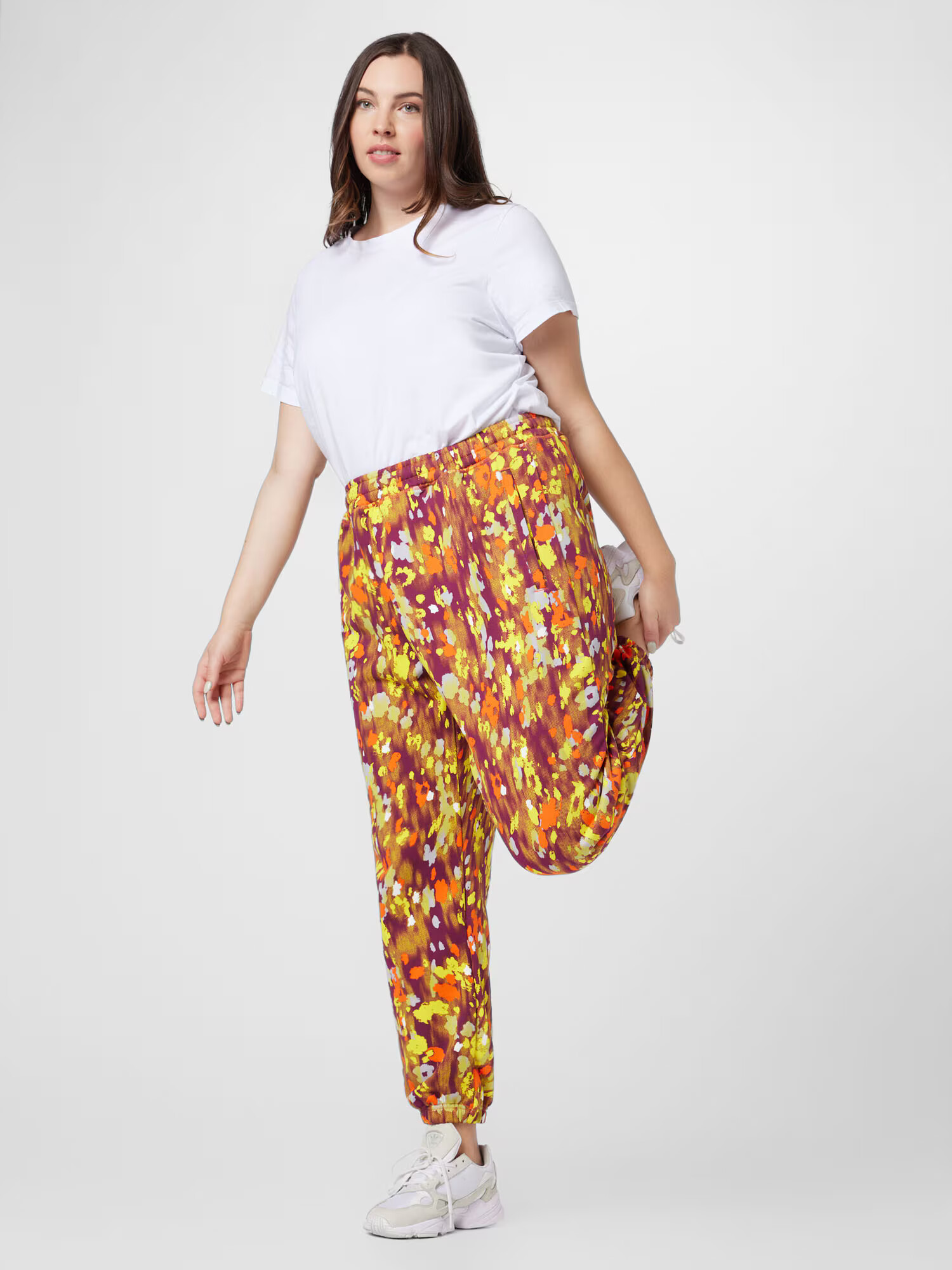 ADIDAS BY STELLA MCCARTNEY Pantaloni sport 'Printed ' opal / galben auriu / portocaliu neon / roșu bordeaux - Pled.ro