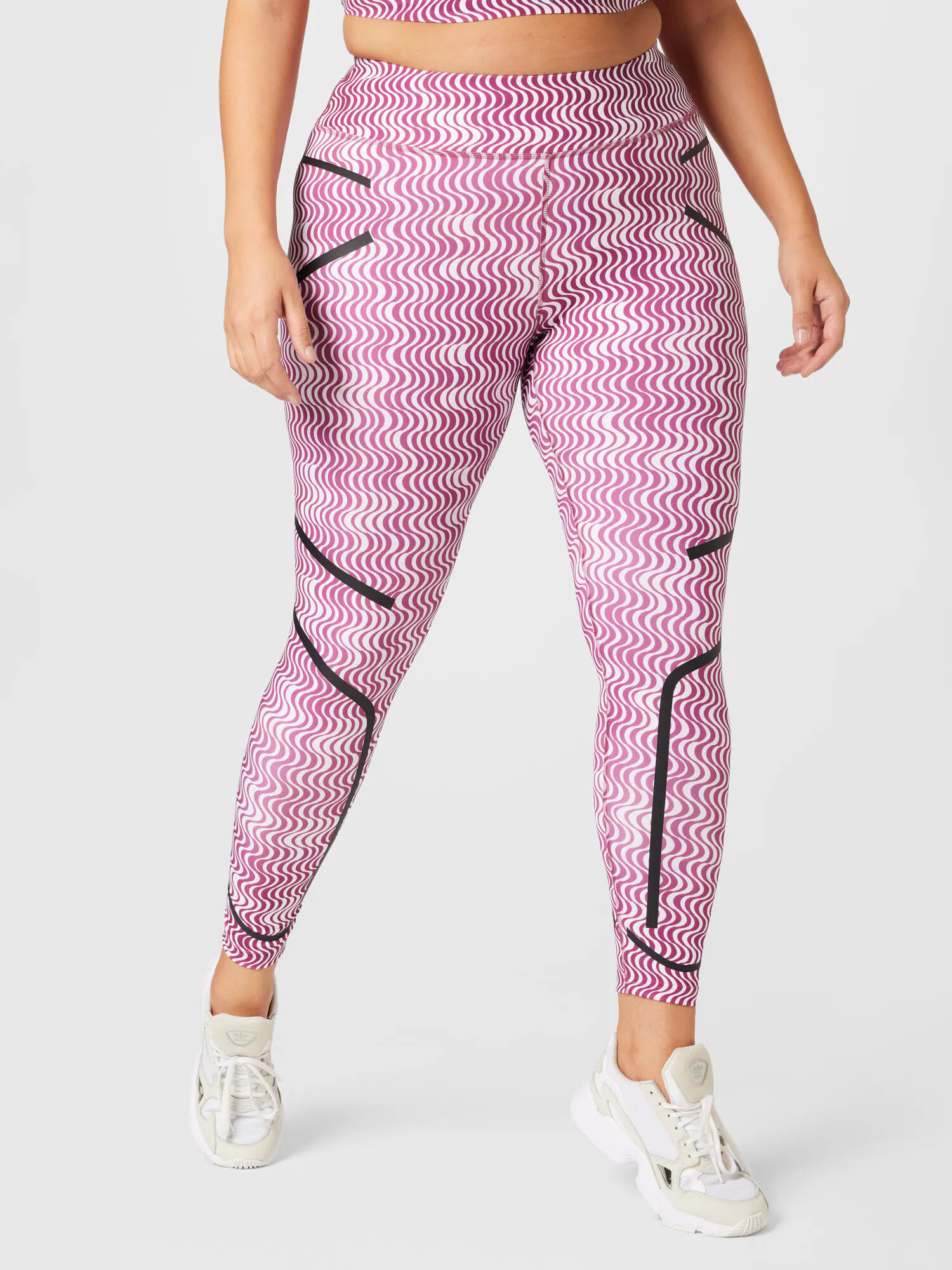 ADIDAS BY STELLA MCCARTNEY Pantaloni sport 'Truepurpose Printed' roz / negru / alb - Pled.ro