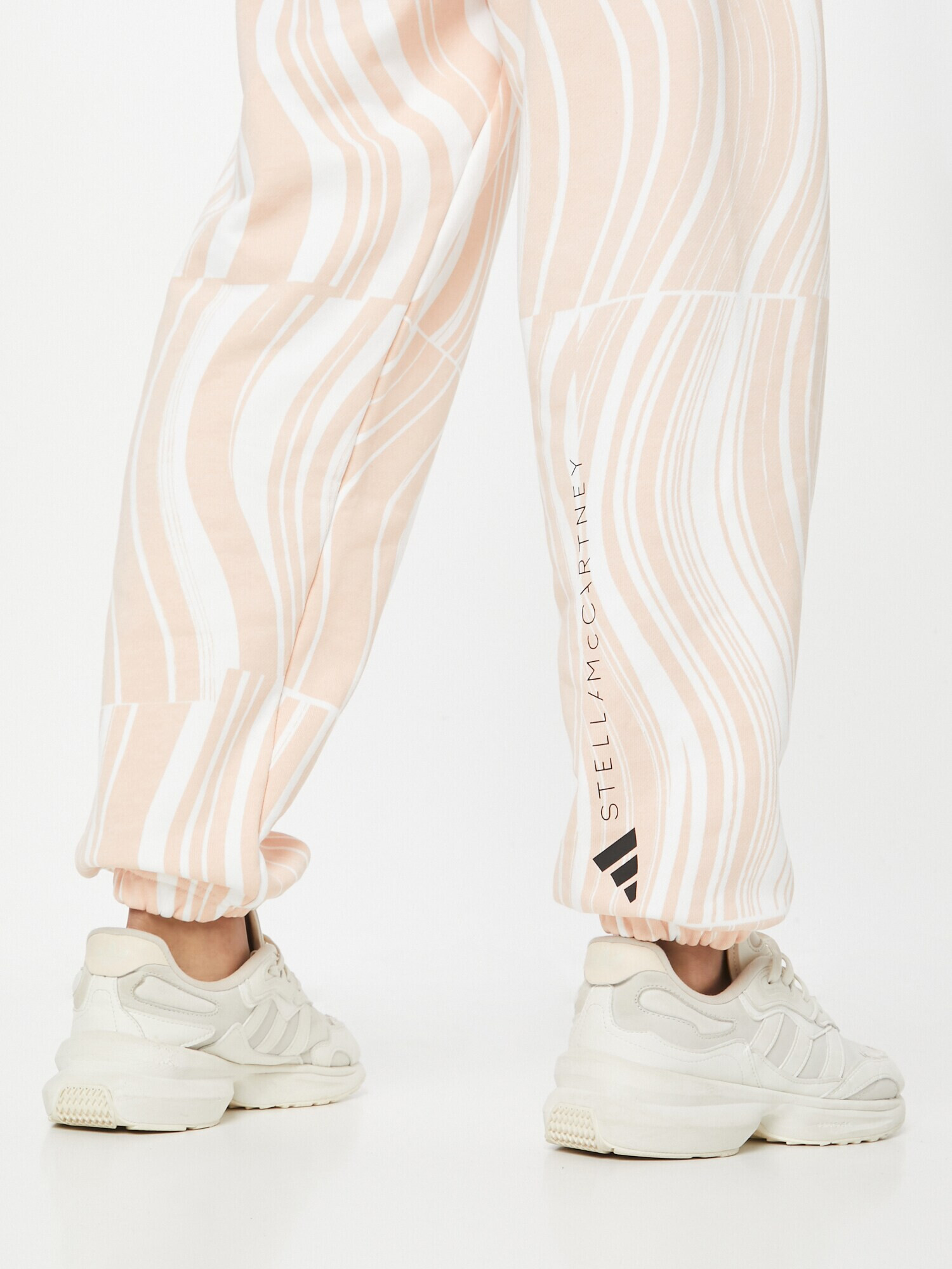 ADIDAS BY STELLA MCCARTNEY Pantaloni sport 'Truecasuals' roz pastel / negru / alb - Pled.ro