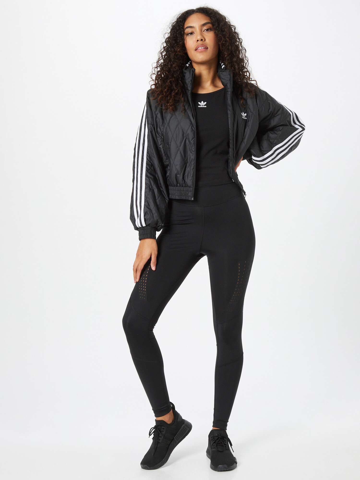 ADIDAS BY STELLA MCCARTNEY Pantaloni sport 'Truepurpose ' negru / alb - Pled.ro