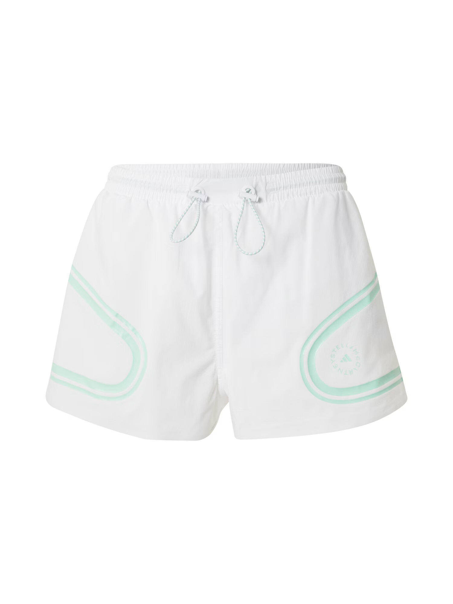 ADIDAS BY STELLA MCCARTNEY Pantaloni sport 'TruePace' verde / alb - Pled.ro