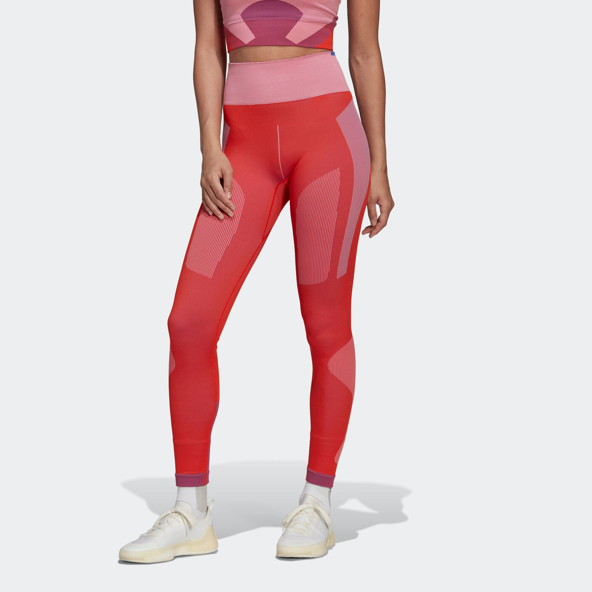 ADIDAS BY STELLA MCCARTNEY Pantaloni sport 'TrueStrength ' albastru / lila / roz deschis / roșu - Pled.ro