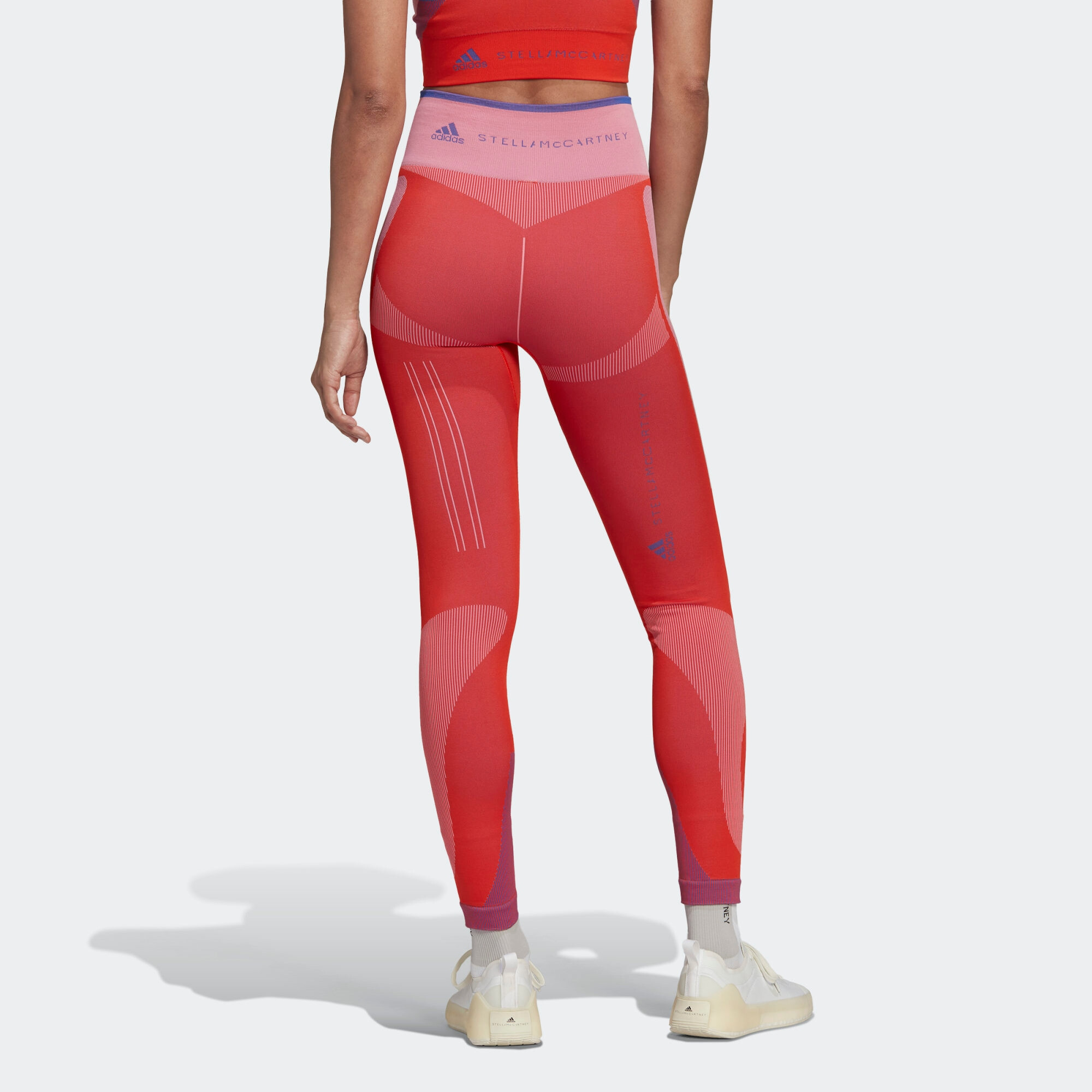 ADIDAS BY STELLA MCCARTNEY Pantaloni sport 'TrueStrength ' albastru / lila / roz deschis / roșu - Pled.ro