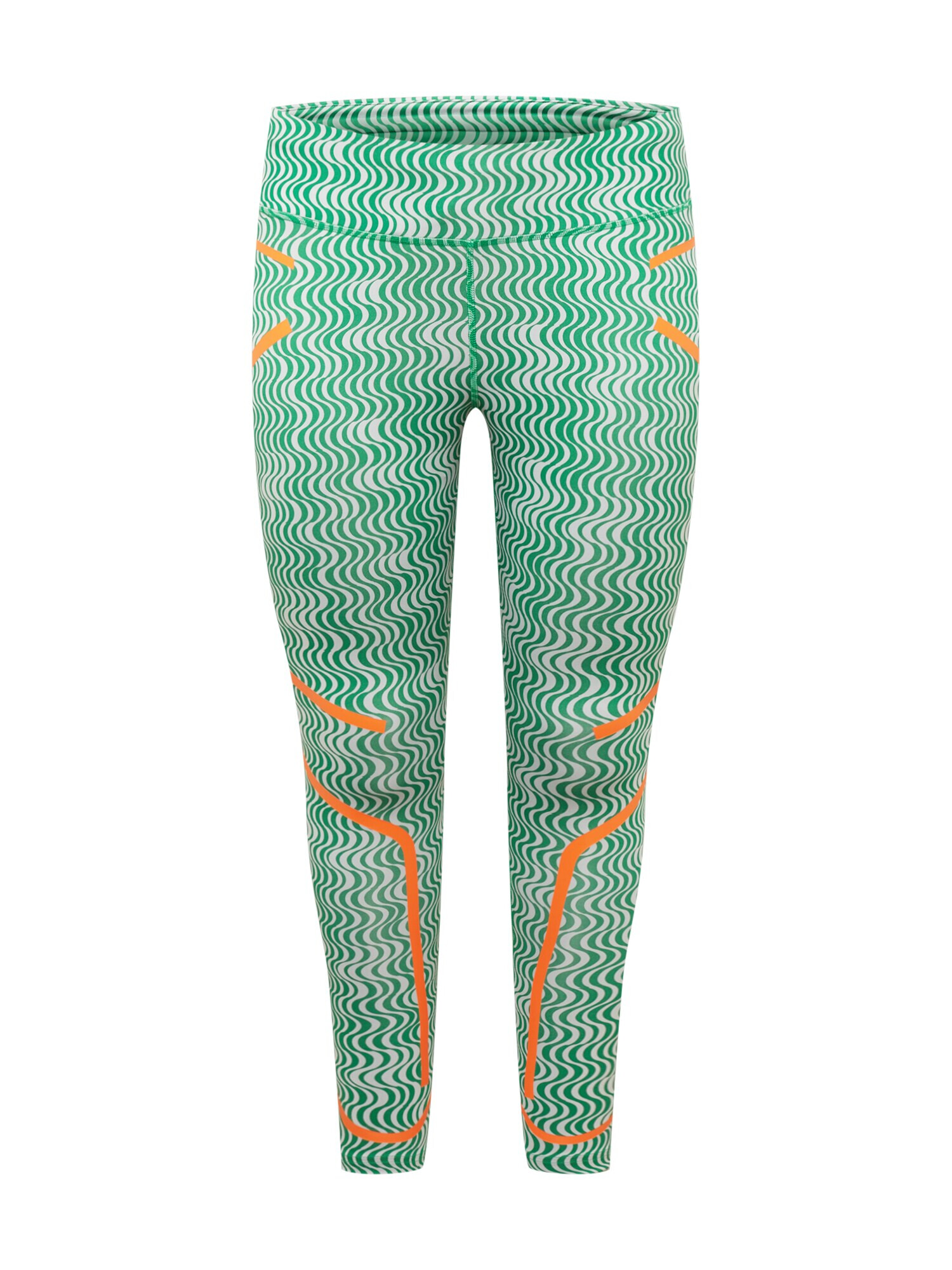 ADIDAS BY STELLA MCCARTNEY Pantaloni sport 'Truepurpose Printed' verde iarbă / portocaliu / alb - Pled.ro