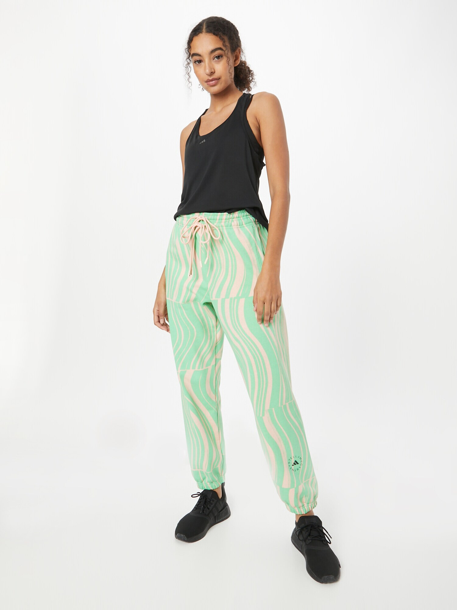 ADIDAS BY STELLA MCCARTNEY Pantaloni sport verde jad / roz / negru - Pled.ro