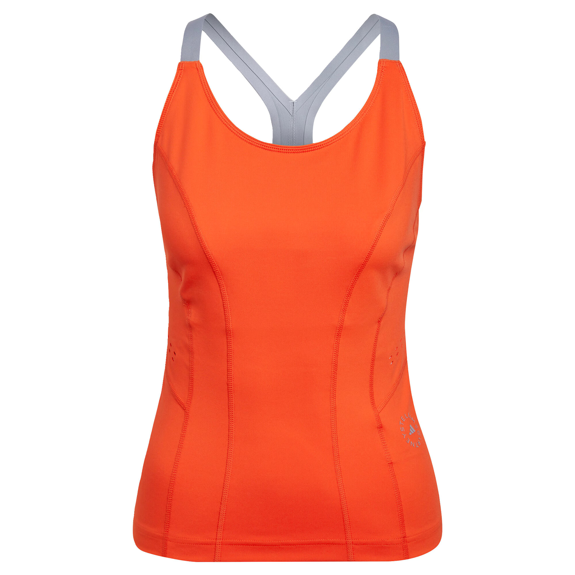 ADIDAS BY STELLA MCCARTNEY Sport top gri deschis / portocaliu - Pled.ro