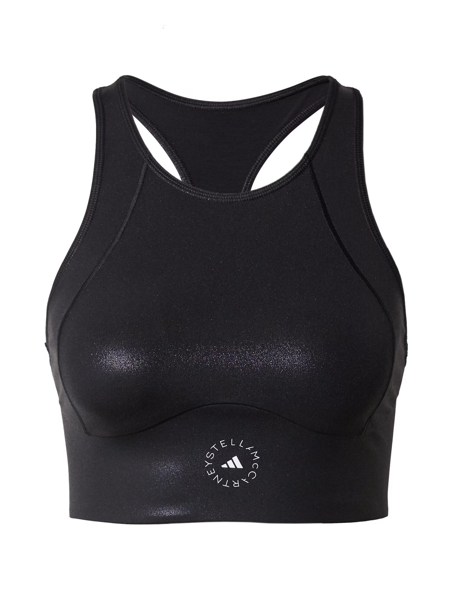 ADIDAS BY STELLA MCCARTNEY Sport top 'Shiny ' negru / alb - Pled.ro