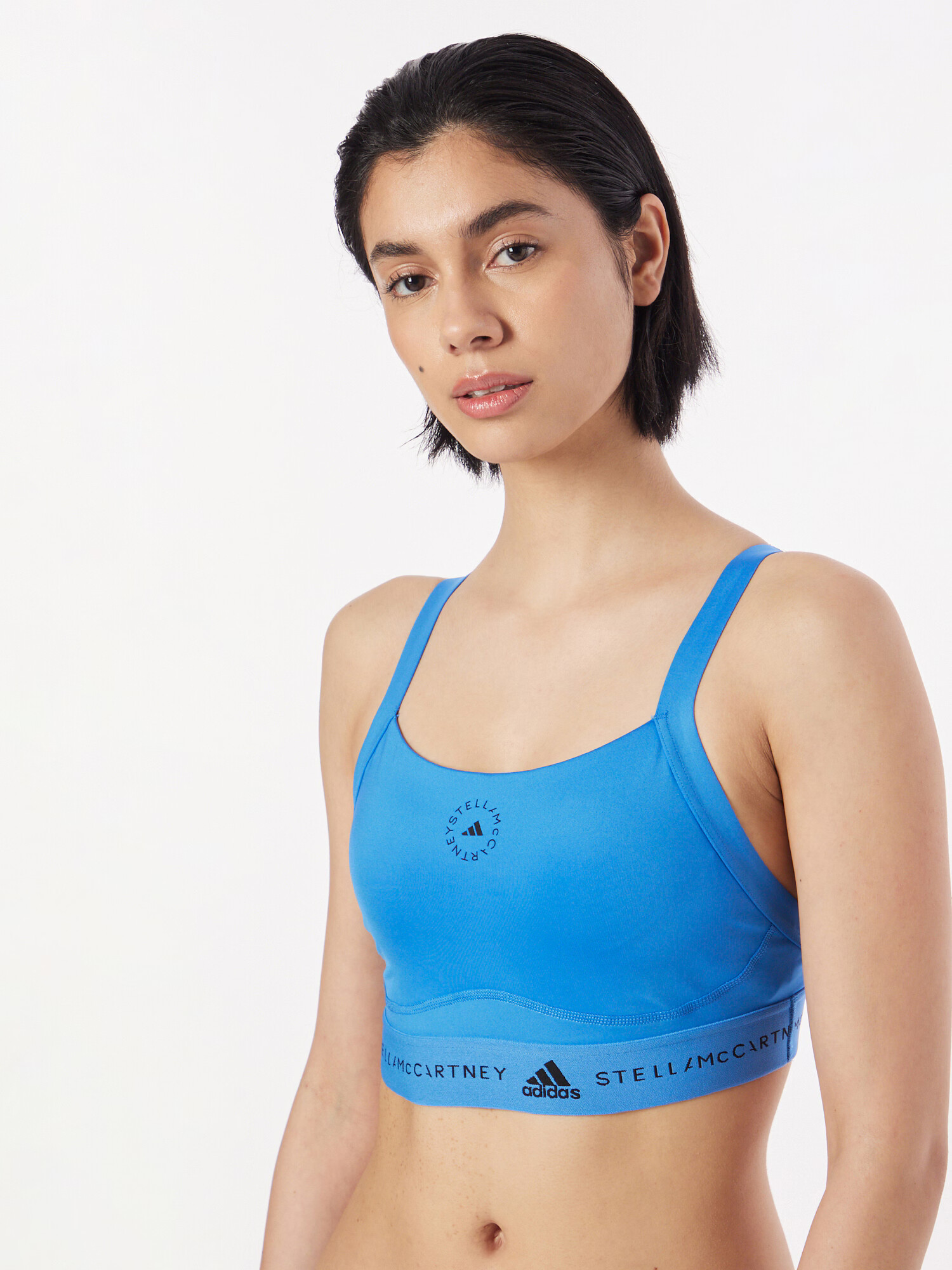 ADIDAS BY STELLA MCCARTNEY Sutien sport 'Truepurpose Medium Support' bleumarin / azuriu / negru - Pled.ro