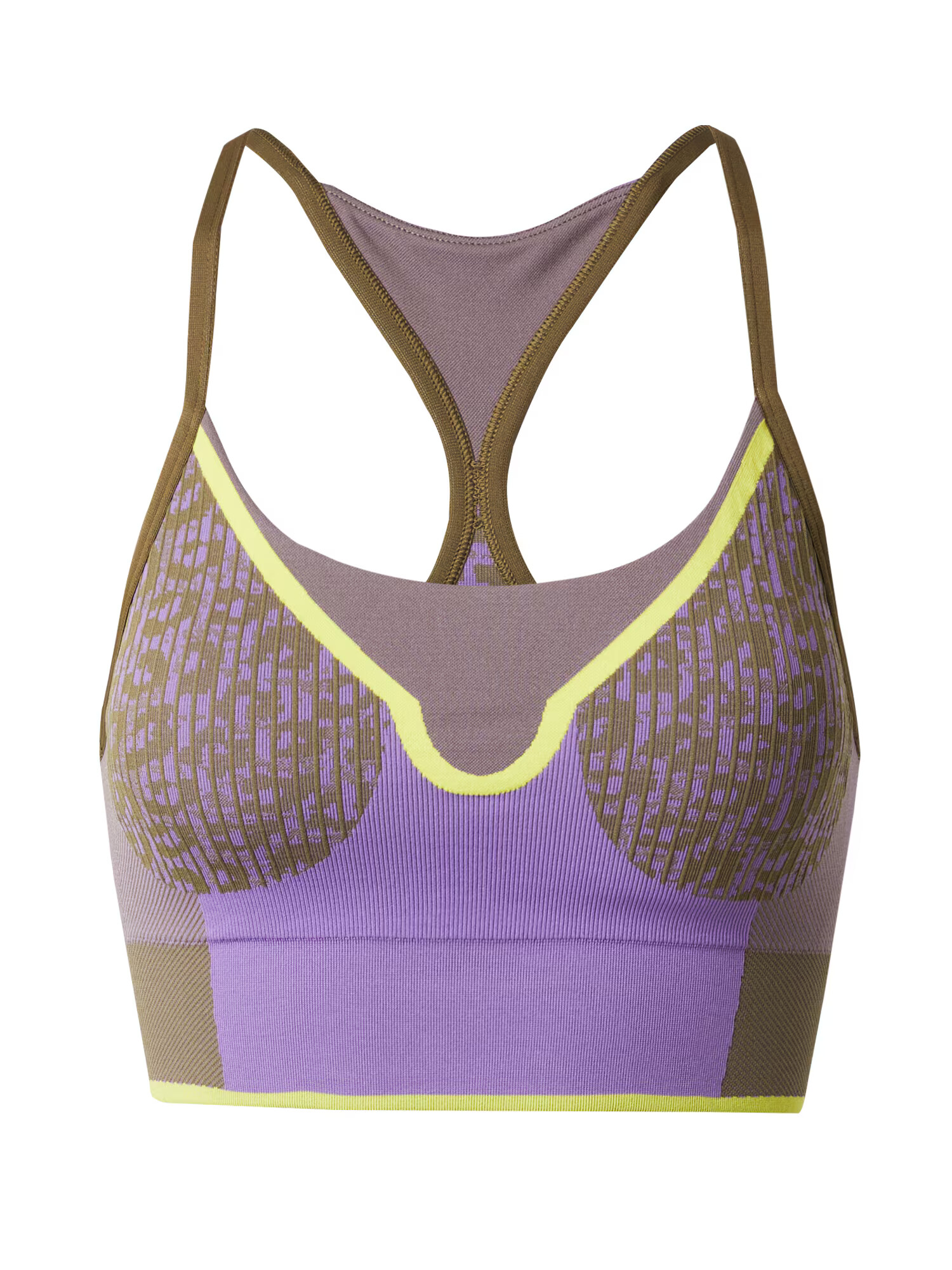 ADIDAS BY STELLA MCCARTNEY Sutien sport 'Truestrength Seamless Medium-Support ' kaki / verde mentă / mov deschis - Pled.ro