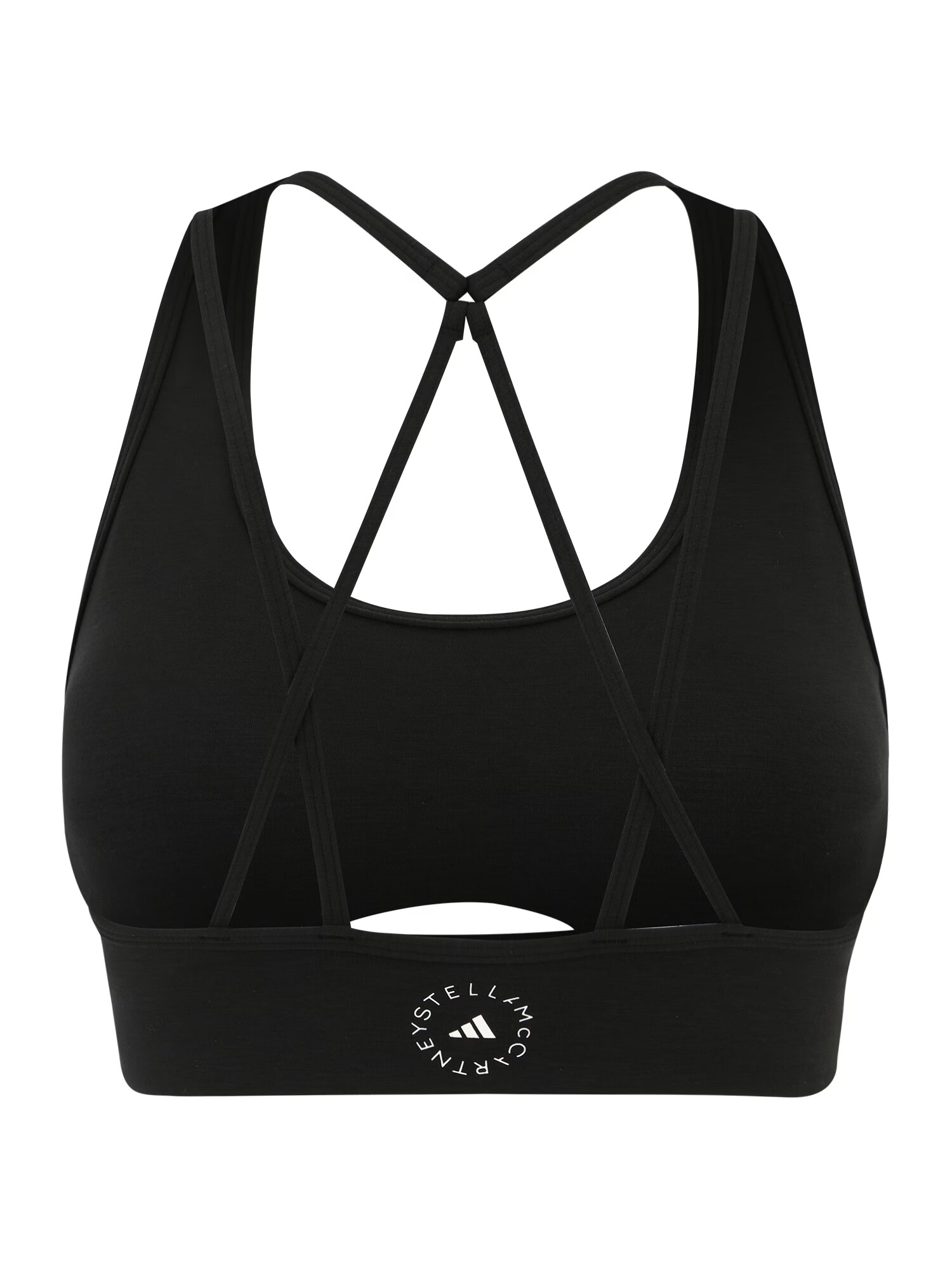 ADIDAS BY STELLA MCCARTNEY Sutien sport 'Truestrength Medium-Support' negru / alb - Pled.ro