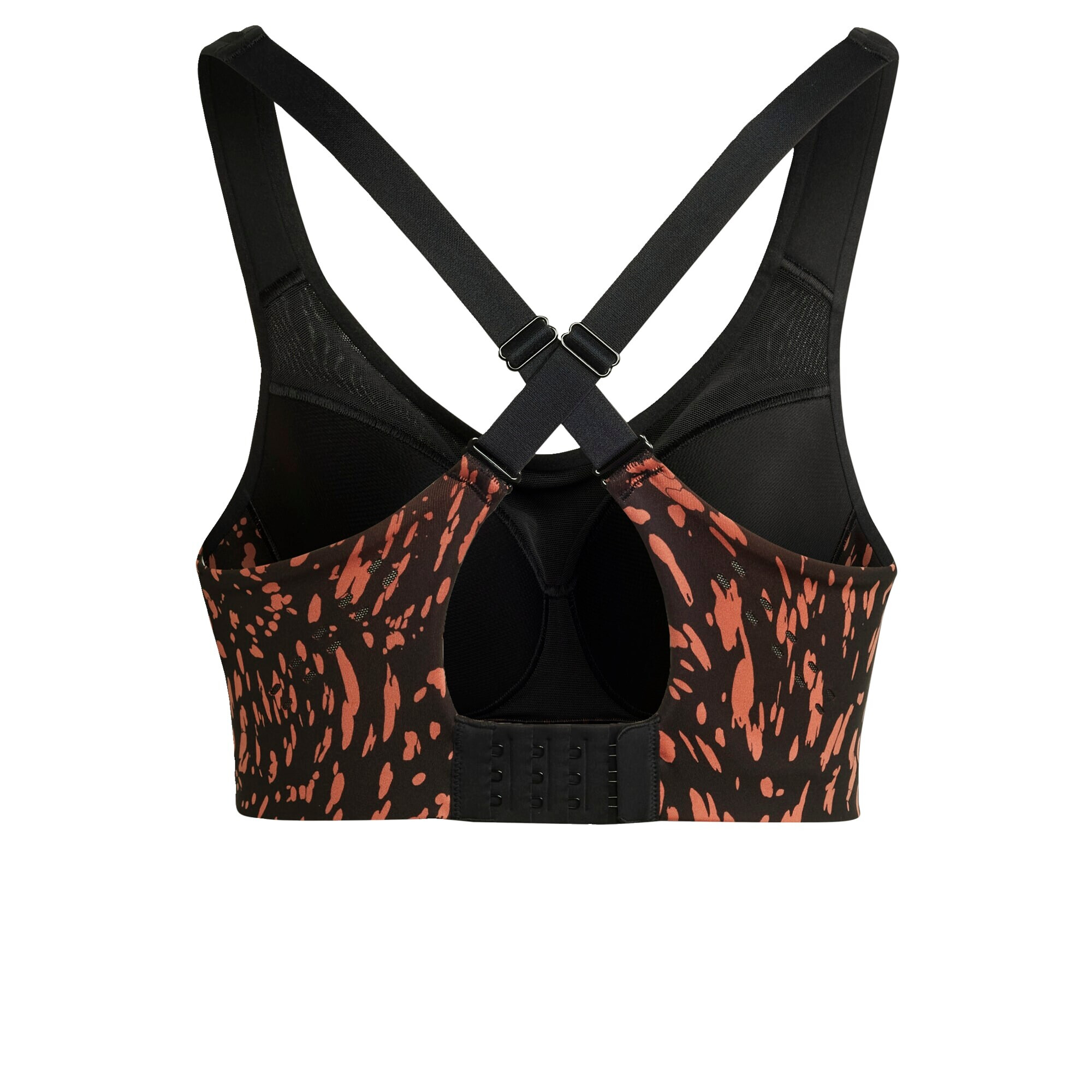 ADIDAS BY STELLA MCCARTNEY Sutien sport 'Truepace High Support' portocaliu somon / portocaliu neon / negru - Pled.ro