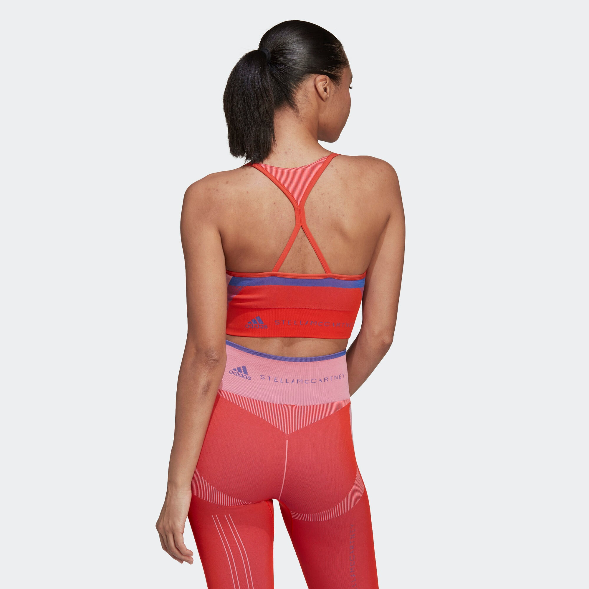 ADIDAS BY STELLA MCCARTNEY Sutien sport 'Stella McCartney TrueStrength' lila / roz / roșu - Pled.ro