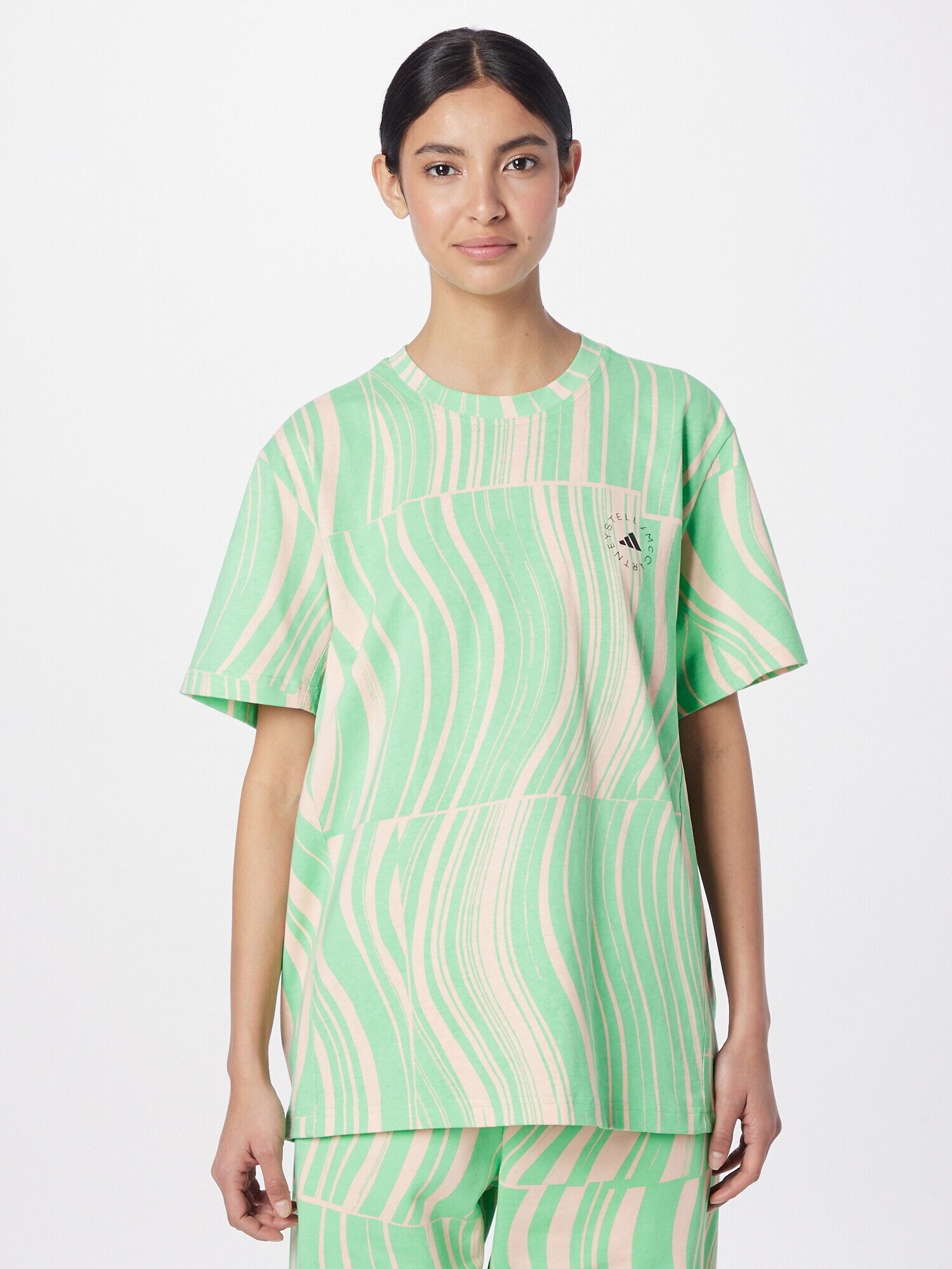 ADIDAS BY STELLA MCCARTNEY Tricou funcțional bej / verde deschis - Pled.ro