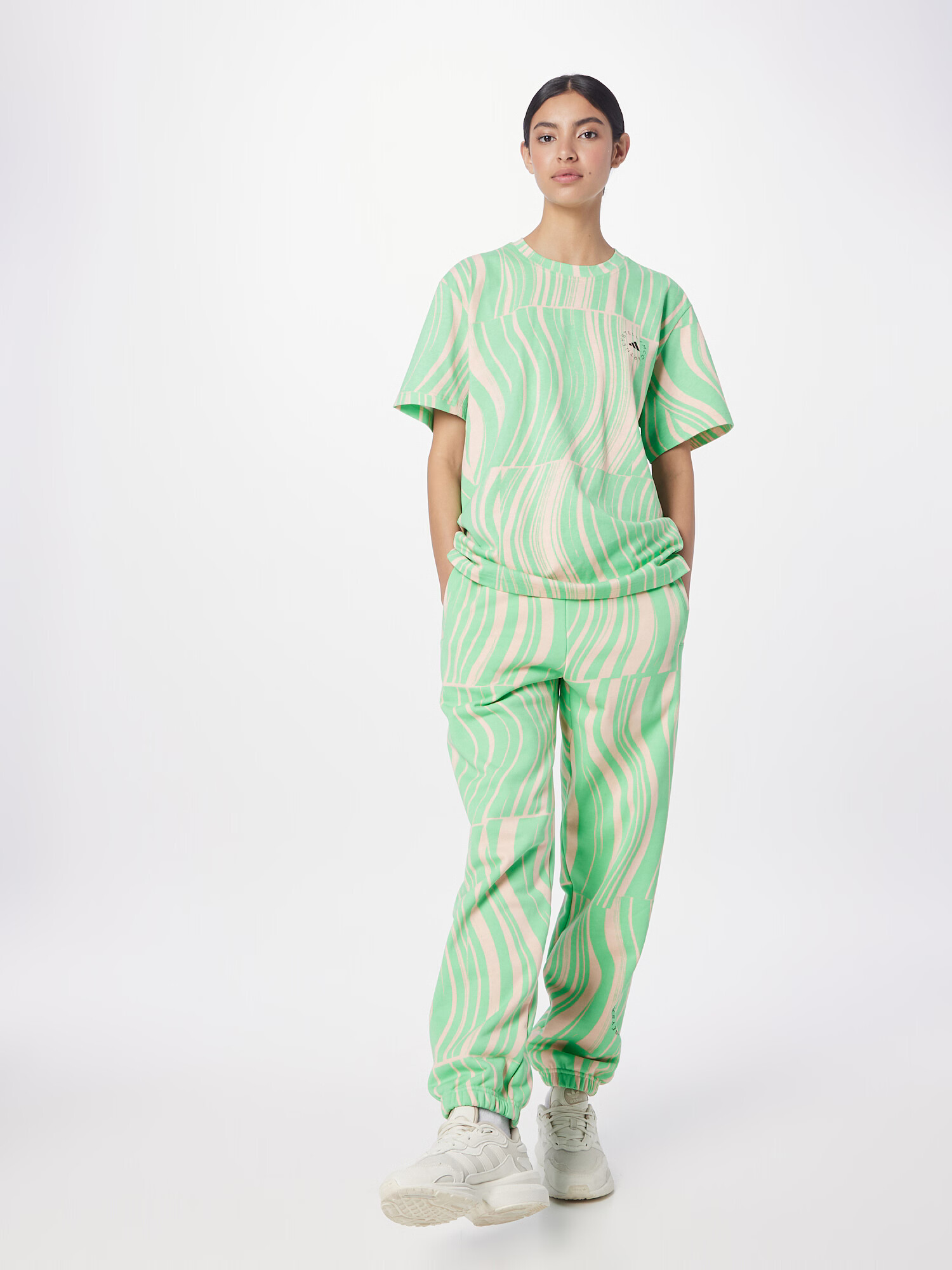 ADIDAS BY STELLA MCCARTNEY Tricou funcțional bej / verde deschis - Pled.ro