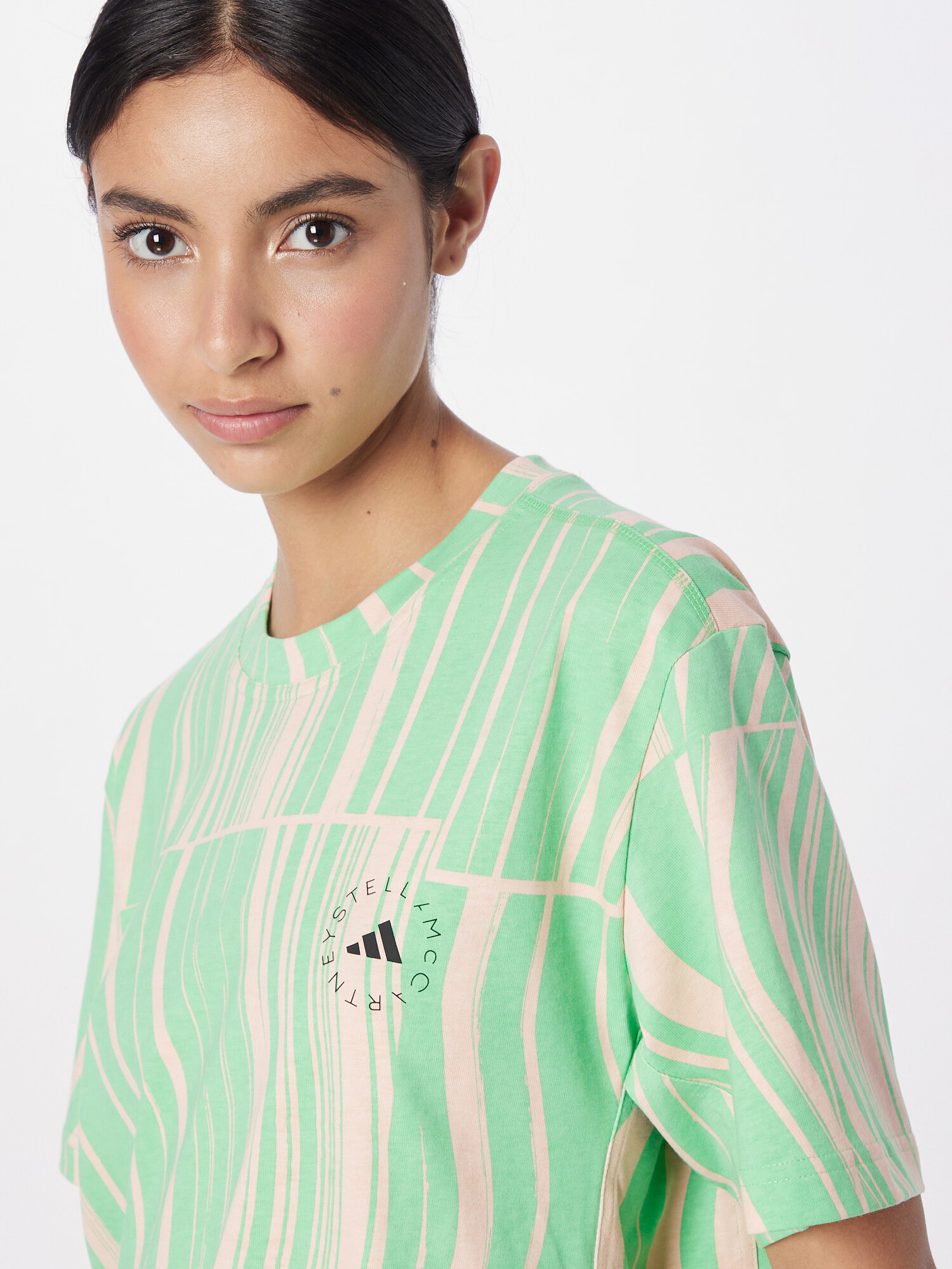 ADIDAS BY STELLA MCCARTNEY Tricou funcțional bej / verde deschis - Pled.ro