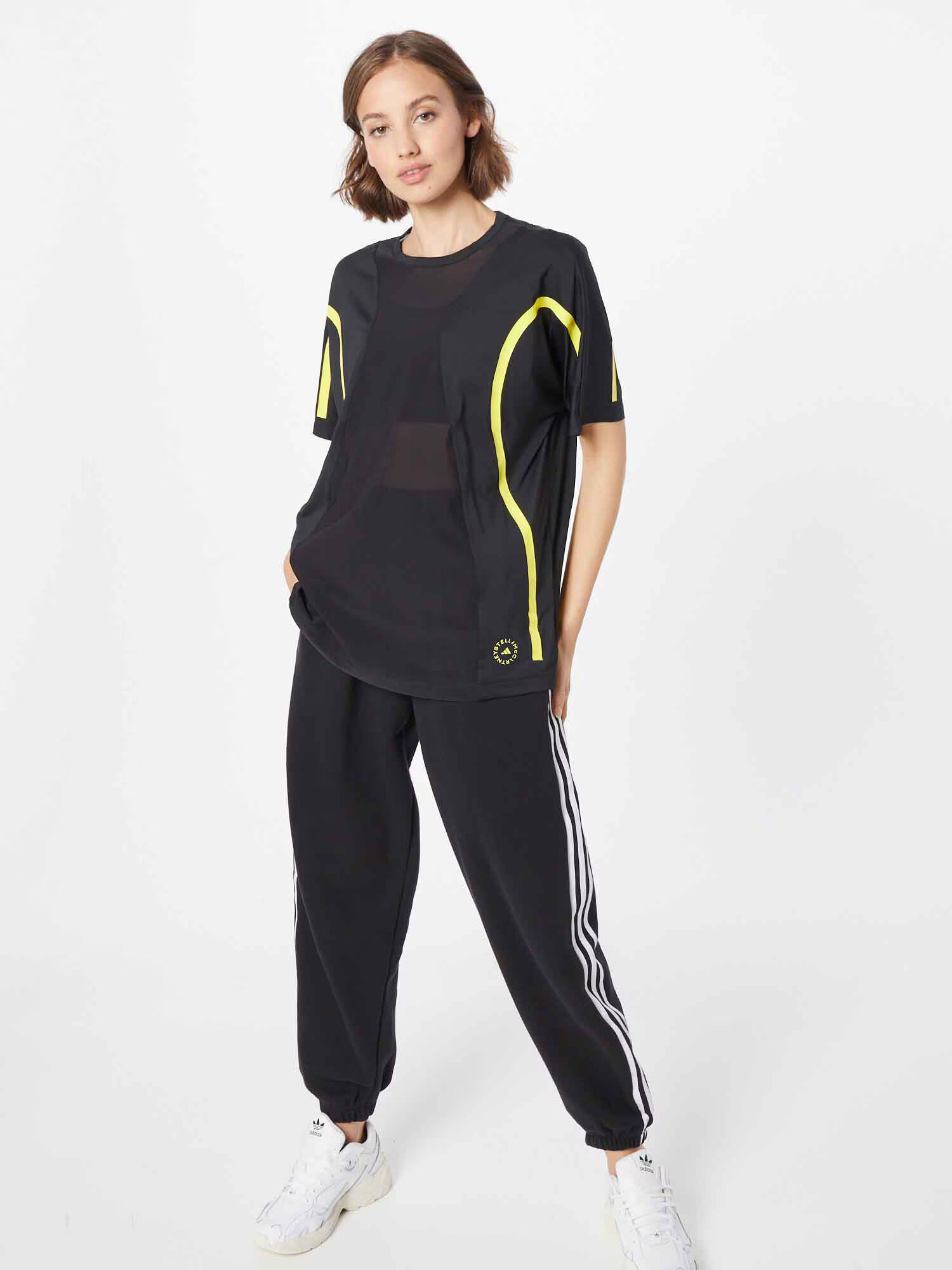 ADIDAS BY STELLA MCCARTNEY Tricou funcțional 'Truepace Loose' galben / negru - Pled.ro