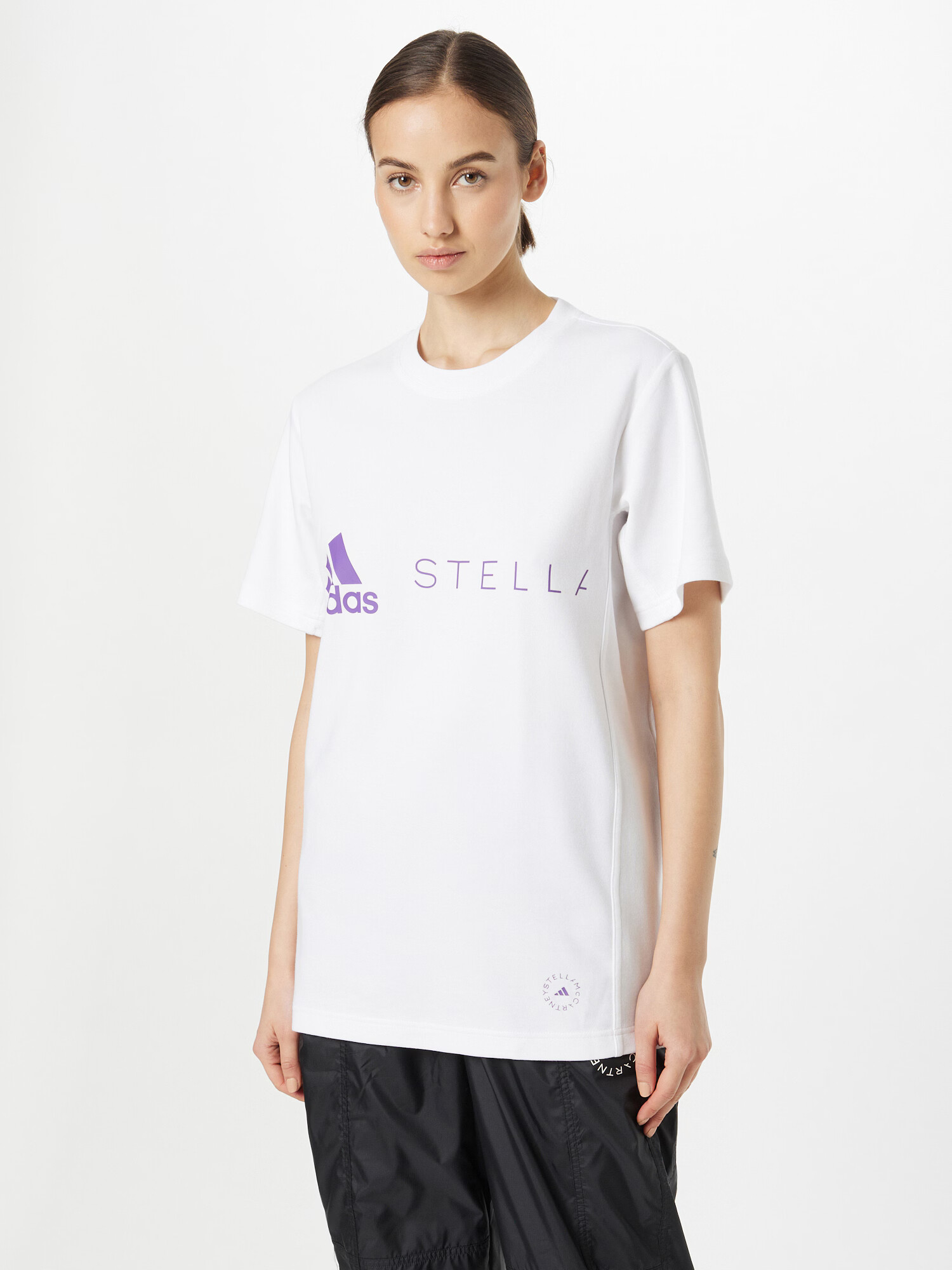 ADIDAS BY STELLA MCCARTNEY Tricou funcțional 'Logo' lila / alb - Pled.ro