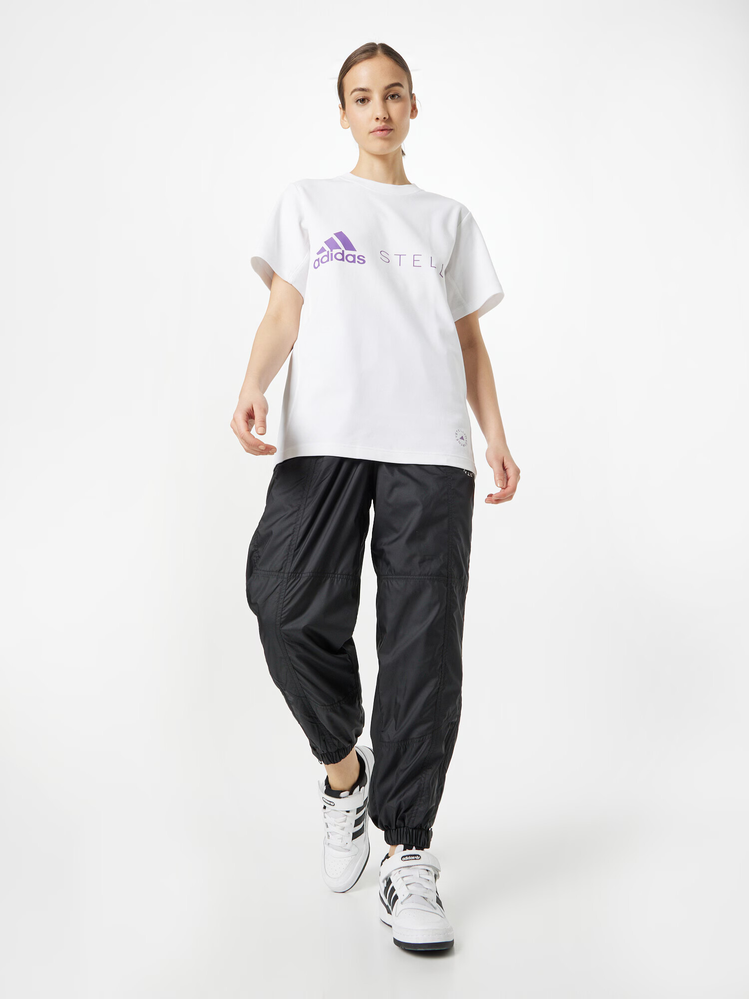 ADIDAS BY STELLA MCCARTNEY Tricou funcțional 'Logo' lila / alb - Pled.ro