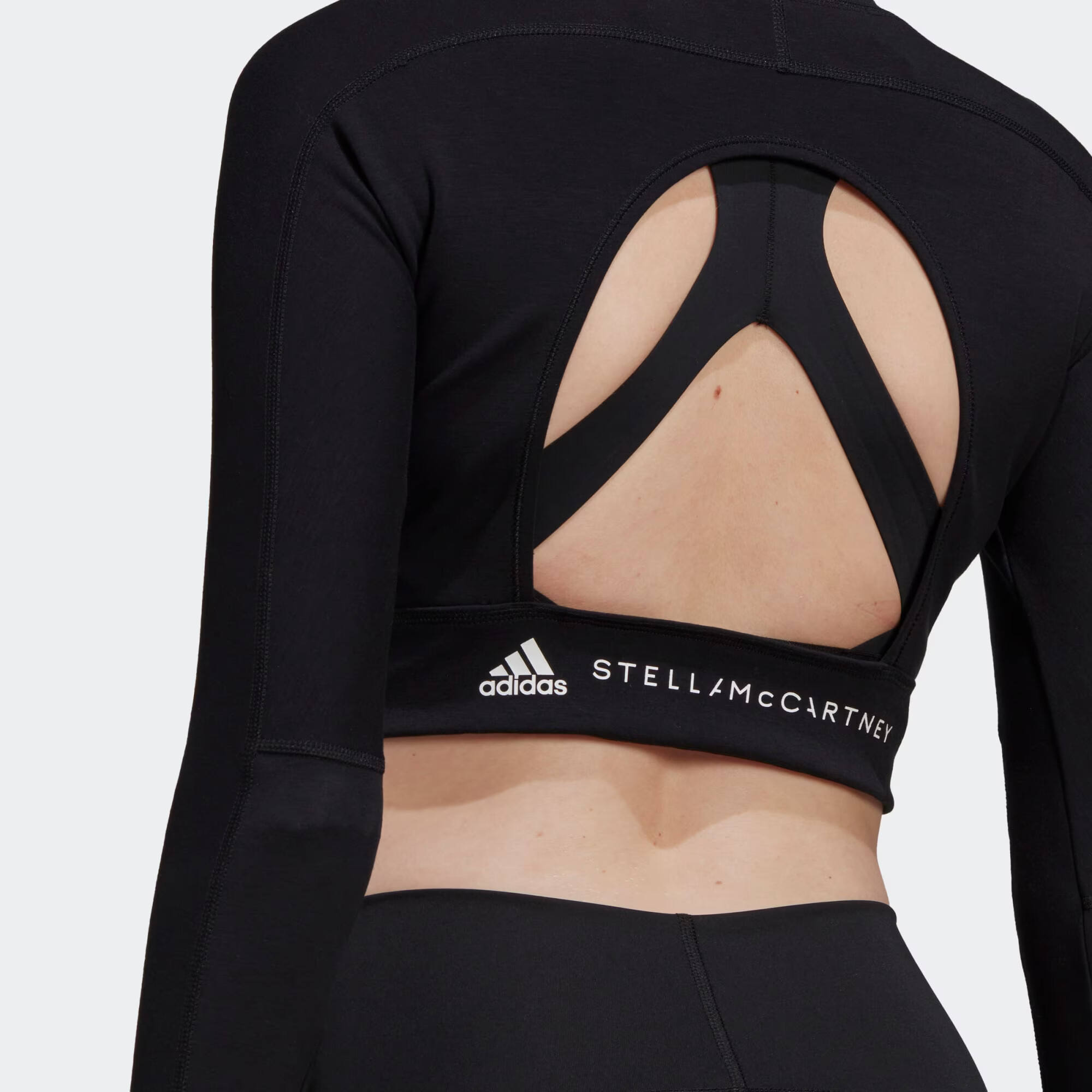 ADIDAS BY STELLA MCCARTNEY Tricou funcțional 'Truestrength' negru / alb - Pled.ro