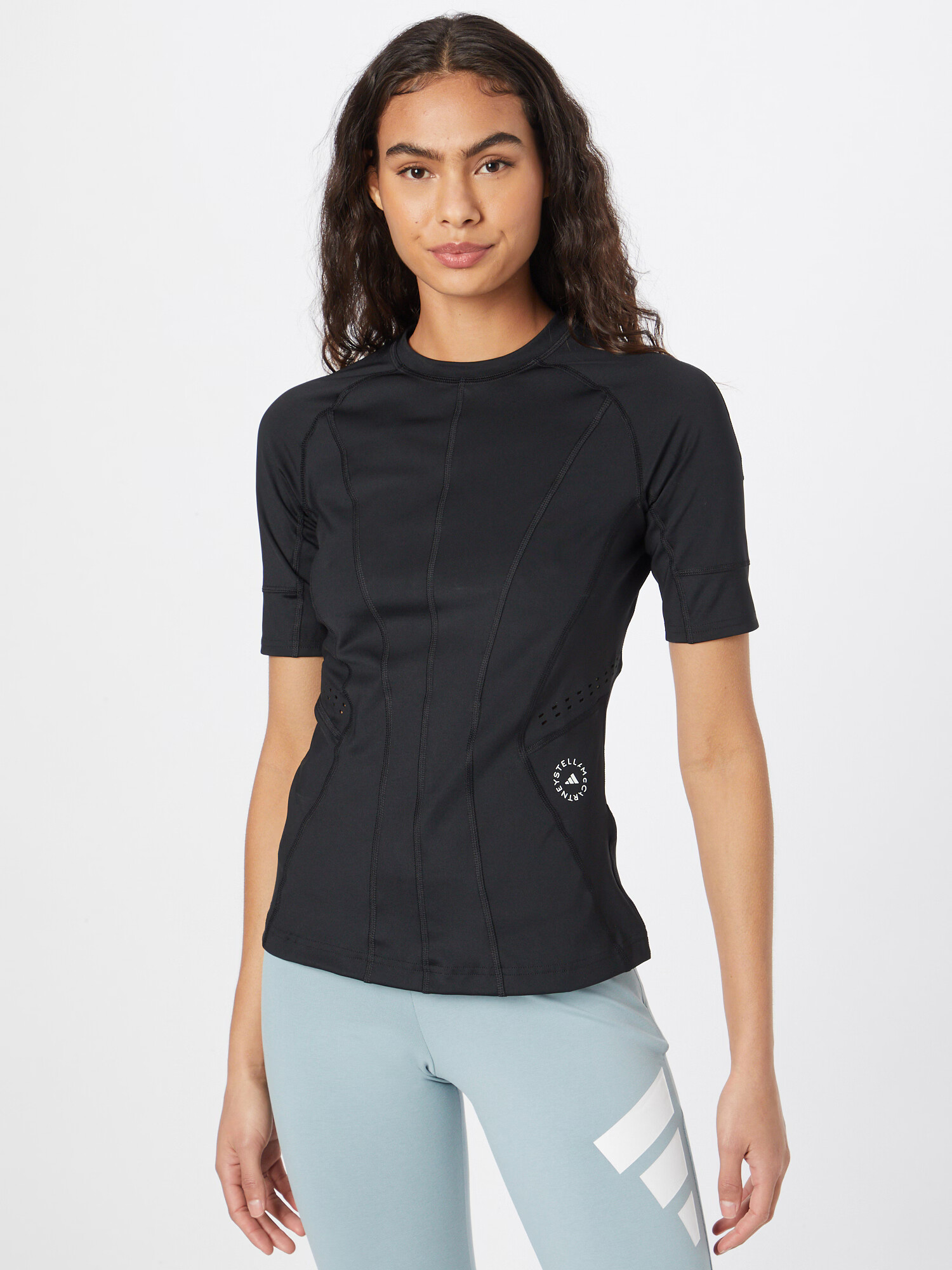 ADIDAS BY STELLA MCCARTNEY Tricou funcțional 'Truepurpose ' negru / alb - Pled.ro