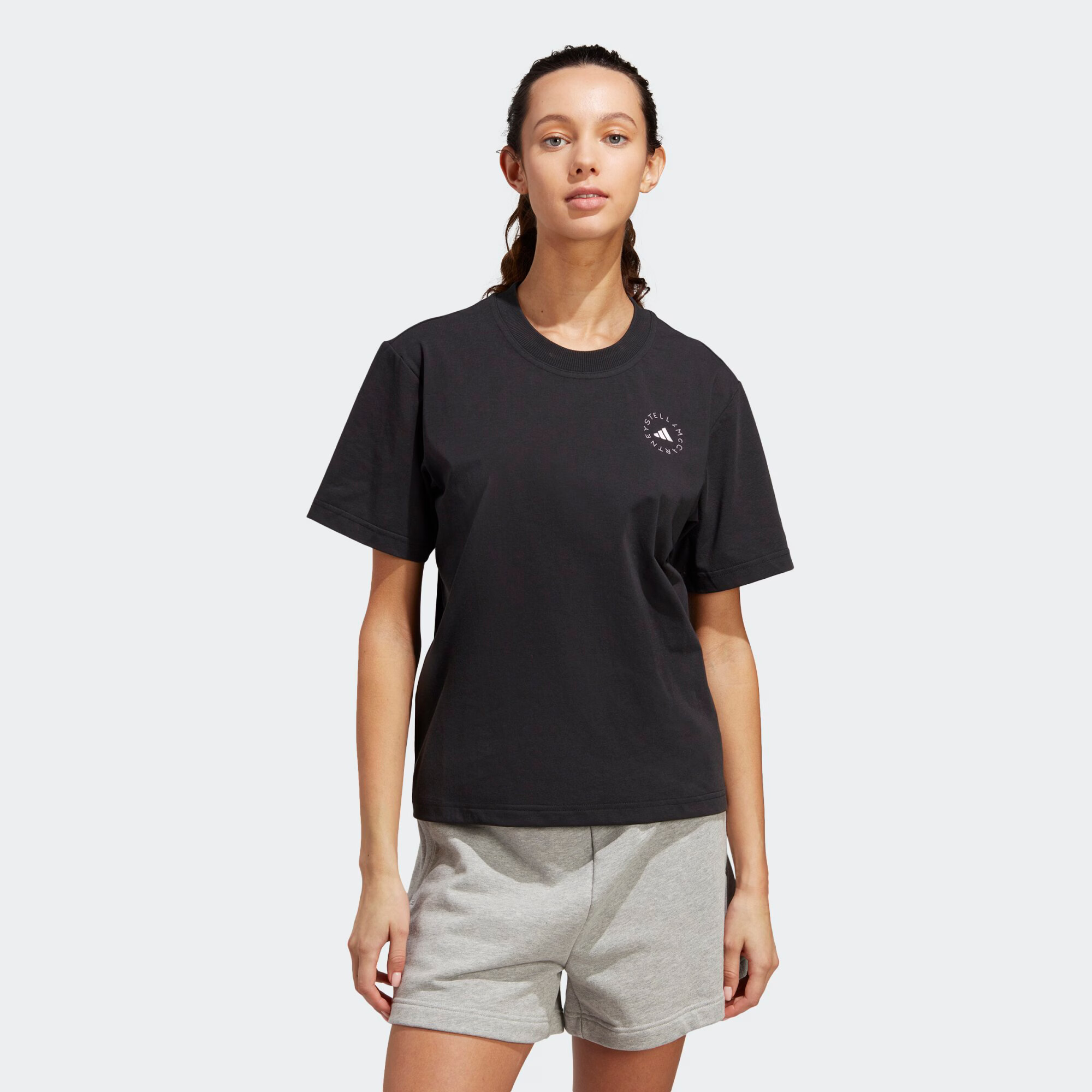 ADIDAS BY STELLA MCCARTNEY Tricou funcțional 'Truecasuals' negru / alb - Pled.ro